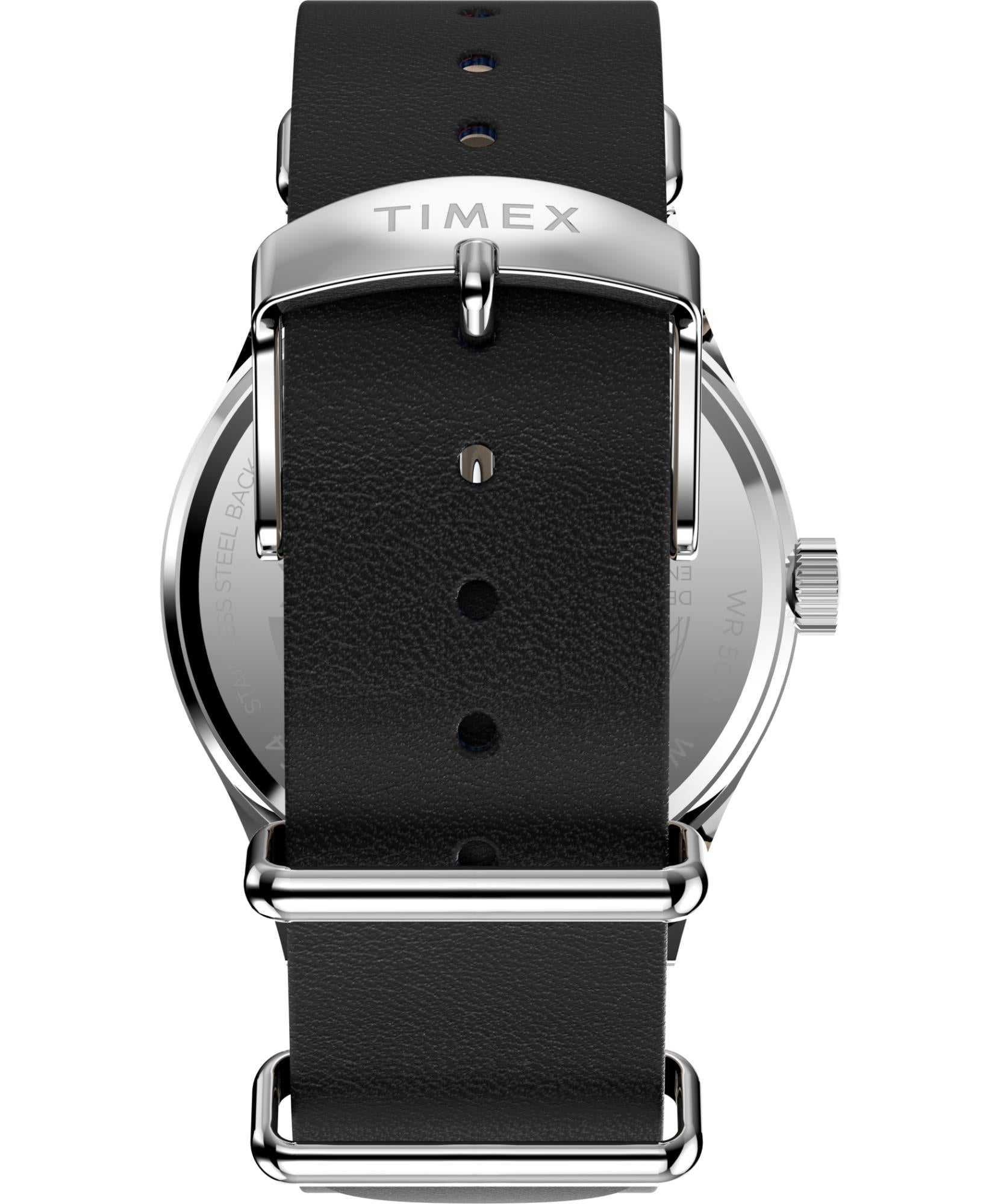 Timex Weekender Quartz White Dial Leather Strap Men's Watch TW2Y35900