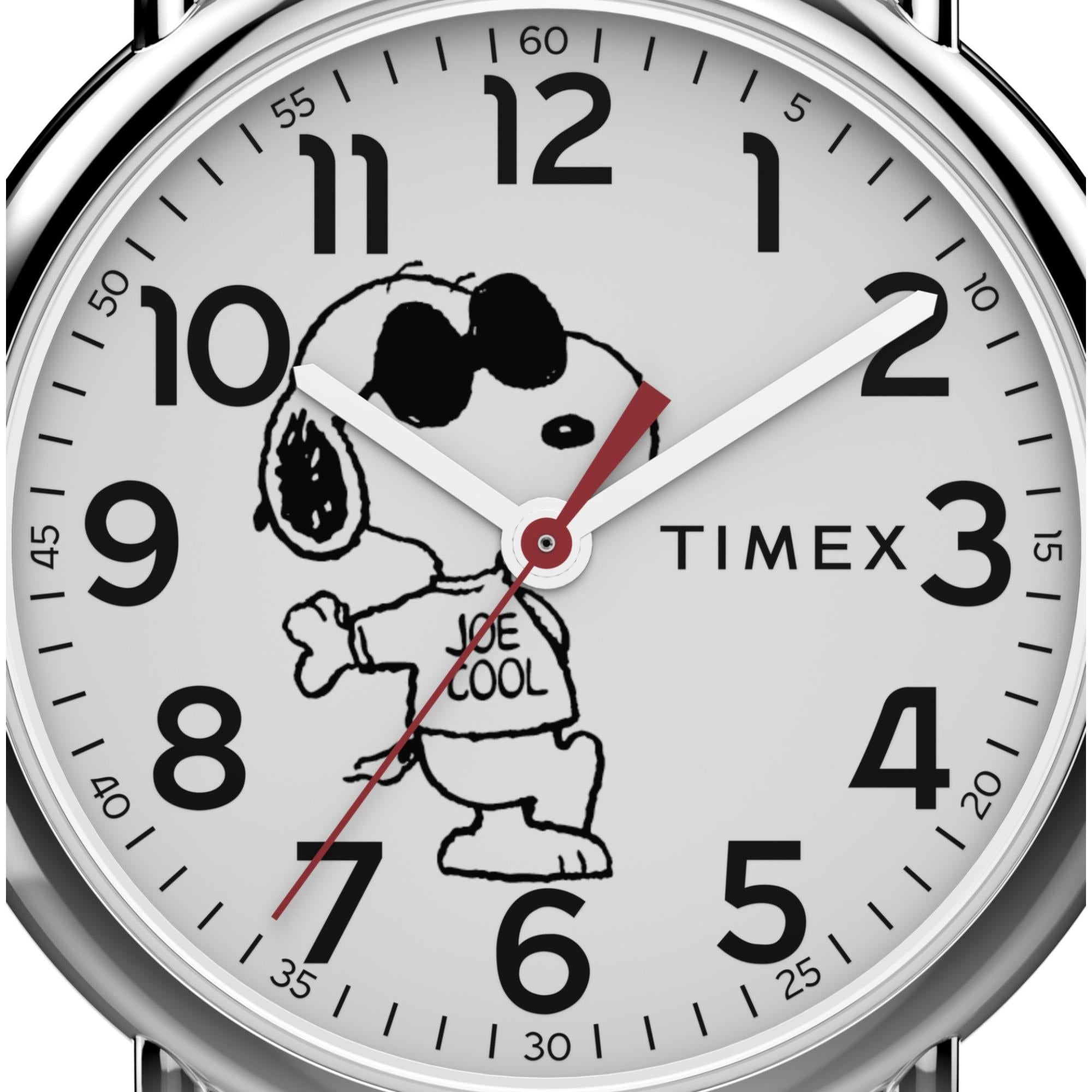 Timex X Peanuts Quartz White Dial Textile Strap Unisex Watch TW2Y31100