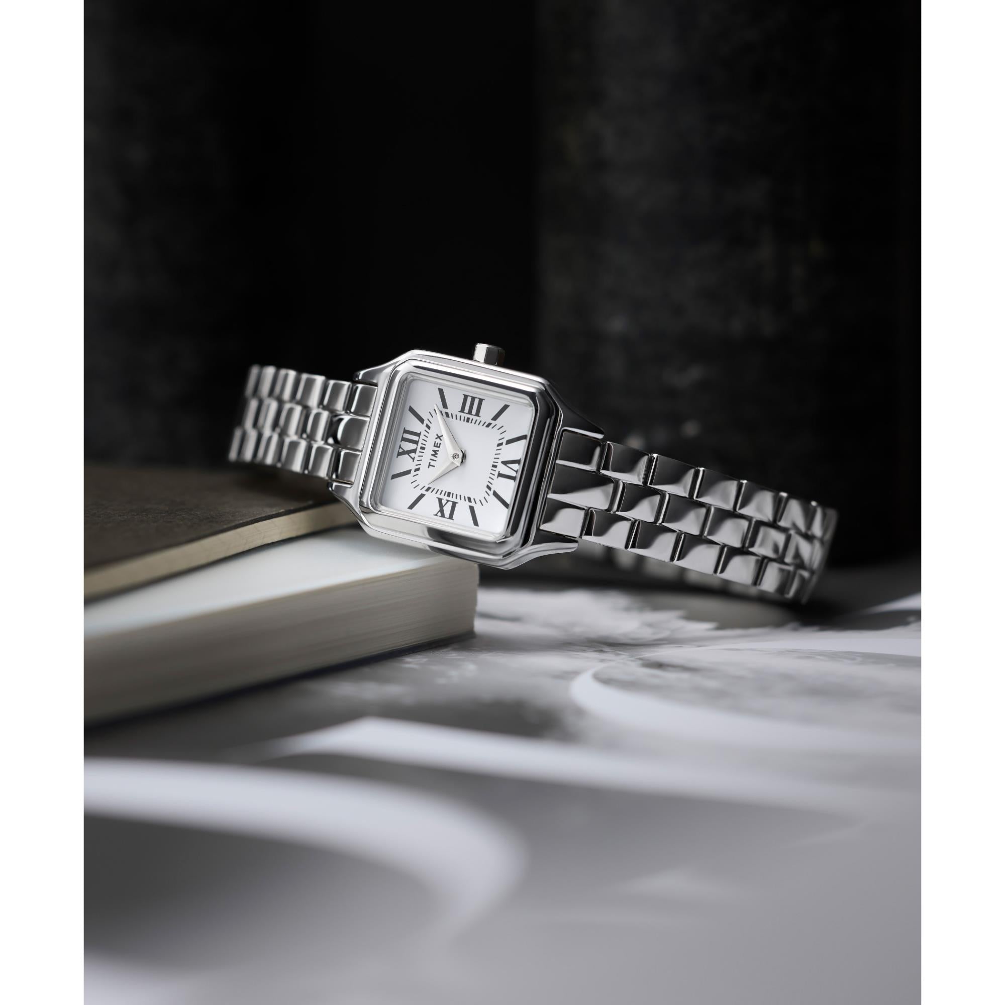 Timex Trend Legacy Addison Quartz Silver Dial Steel Strap Women's Watch TW2Y23800