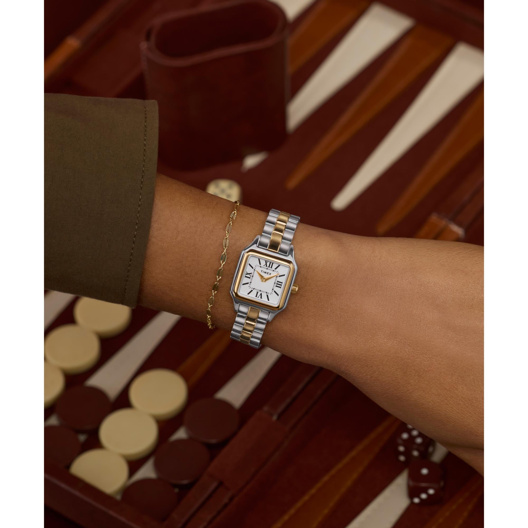 Timex Trend Legacy Addison Quartz Silver Dial Steel Strap Women's Watch TW2Y23900