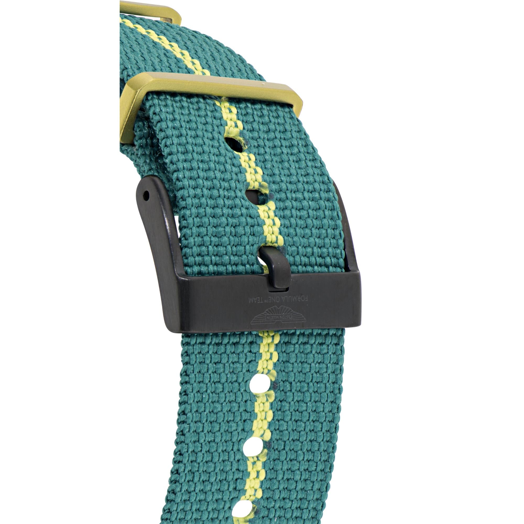 Aston Martin Formula 1 Quartz Chronograph Green Dial Nato Strap Men's Watch MTFD1F501