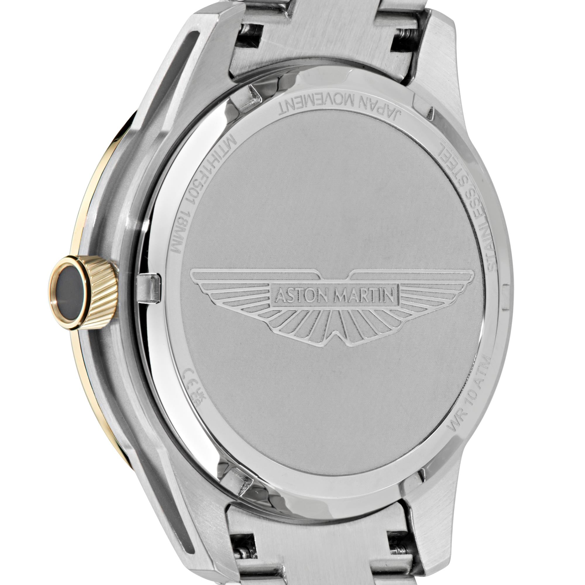 Aston Martin AML Icon Quartz Grey Dial Steel Strap Men's Watch MTIH1F501