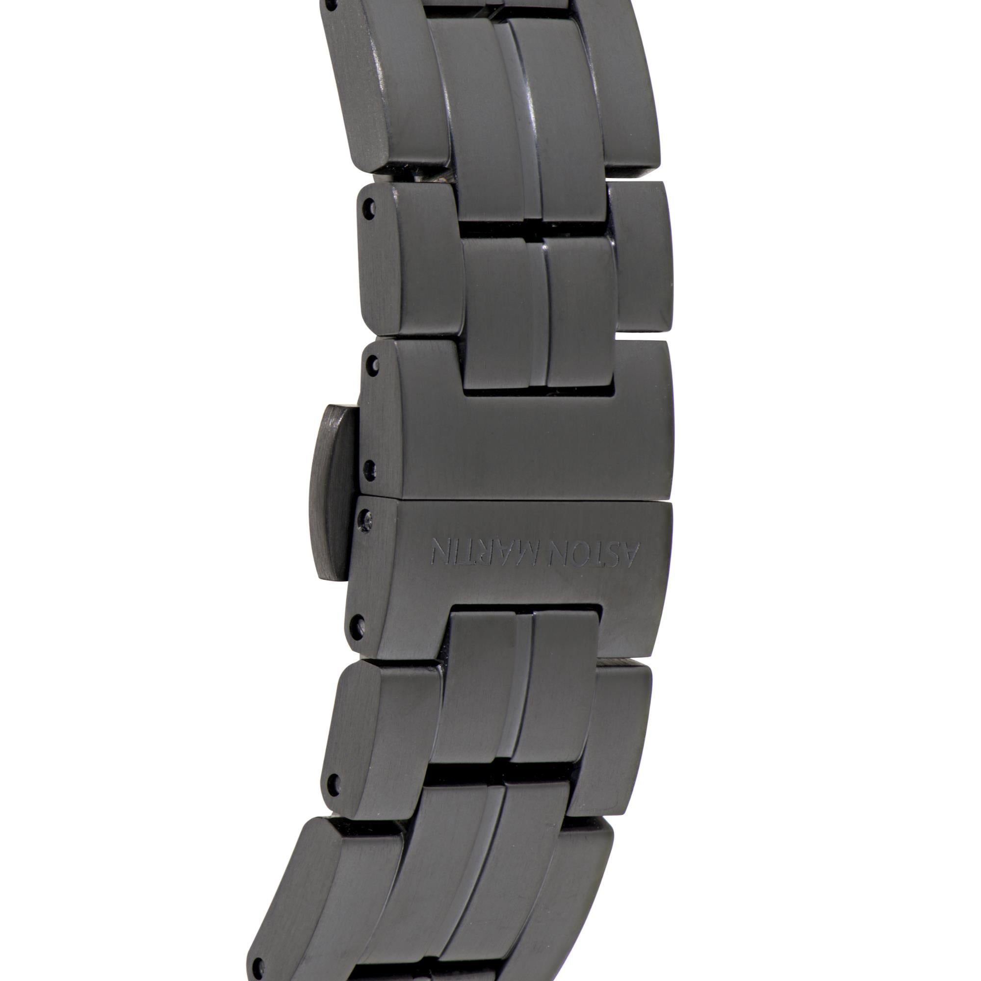Aston Martin Automatic Black Dial IP Black RSST Bracelet Men's Watch MTRR1F503