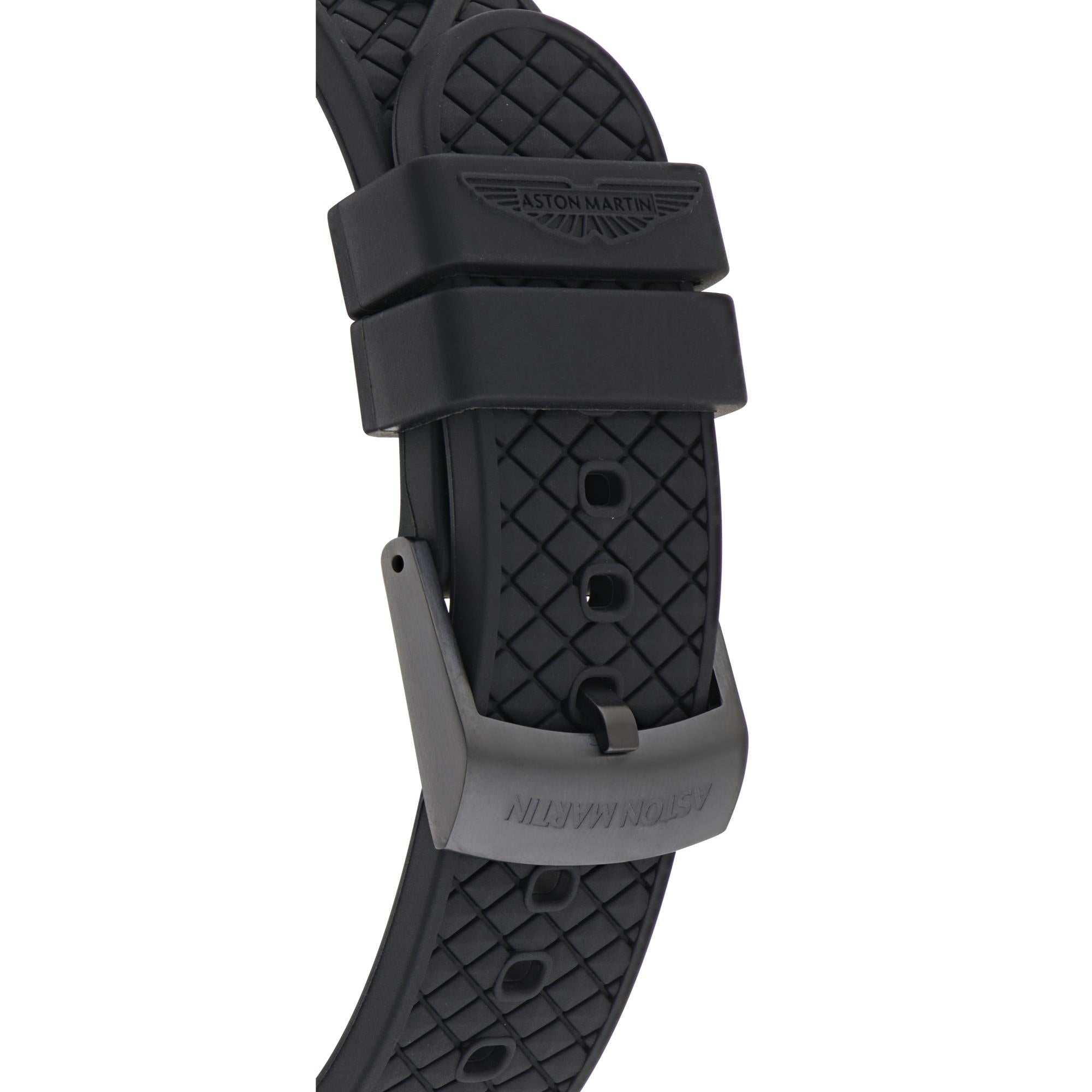 Aston Martin AML Thrill Automatic Green Dial Silicone Strap Men's Watch MTRT1F502