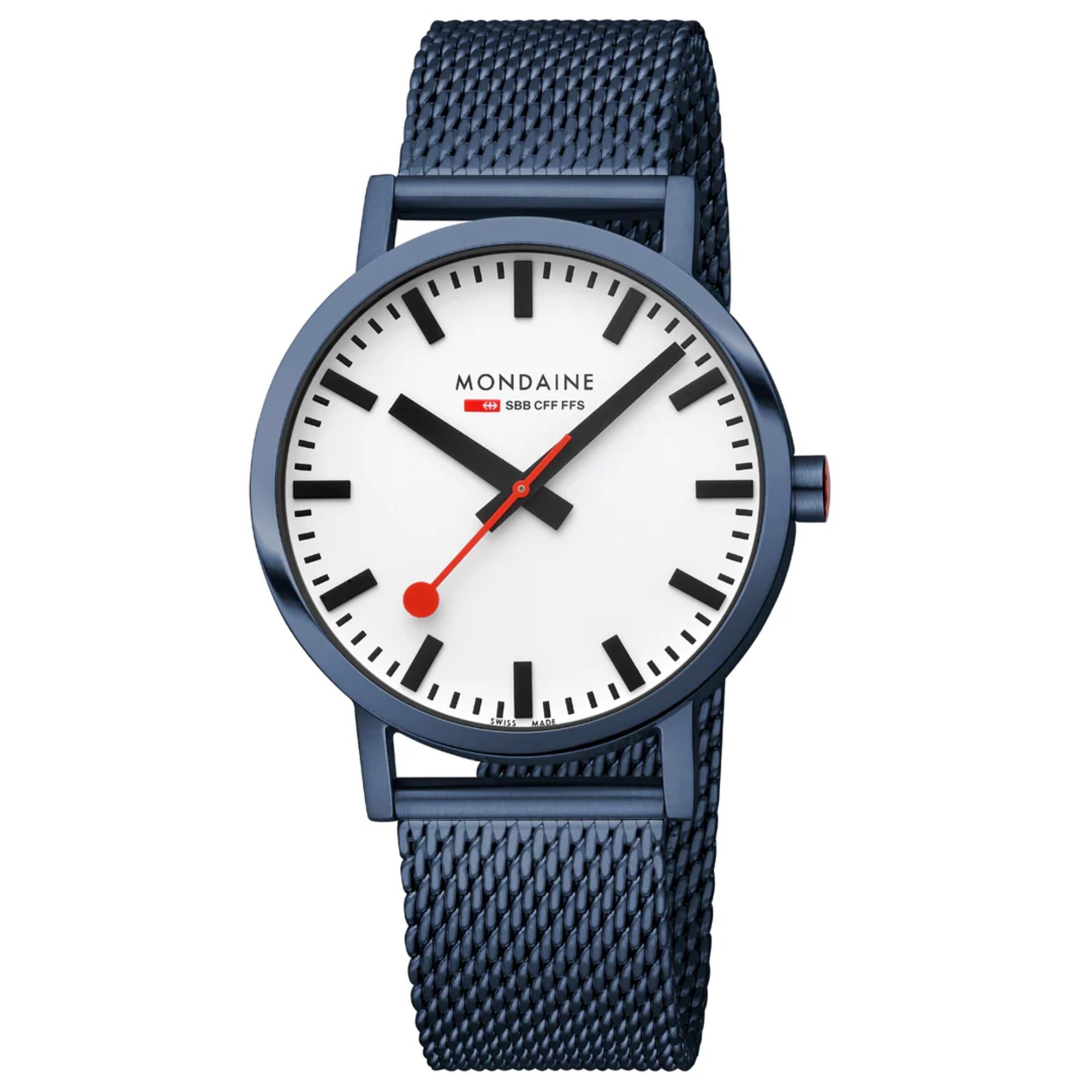 Mondaine Classic Quartz White Dial Steel Strap Men's Watch A660.30360.1BSBM