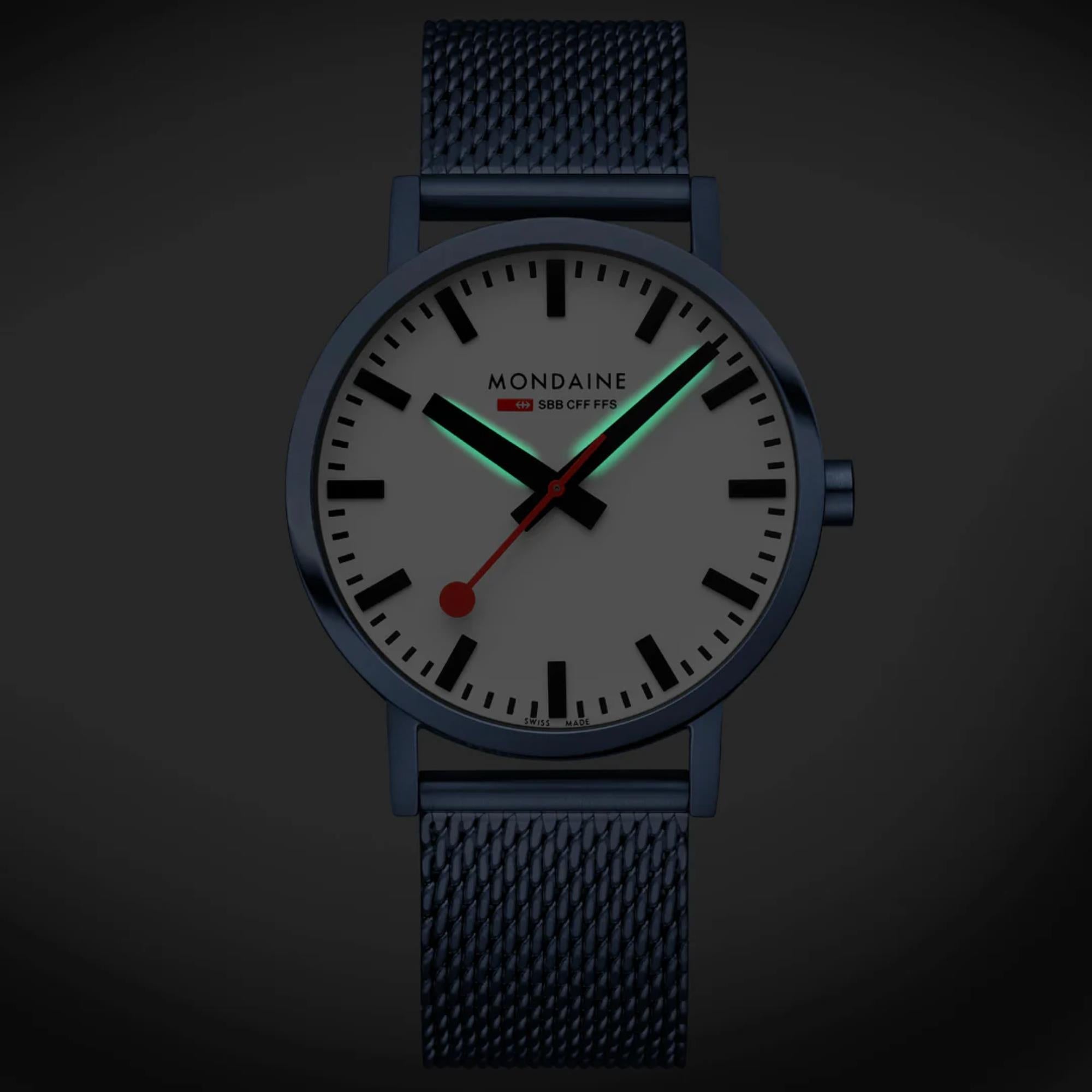 Mondaine Classic Quartz White Dial Steel Strap Men's Watch A660.30360.1BSBM