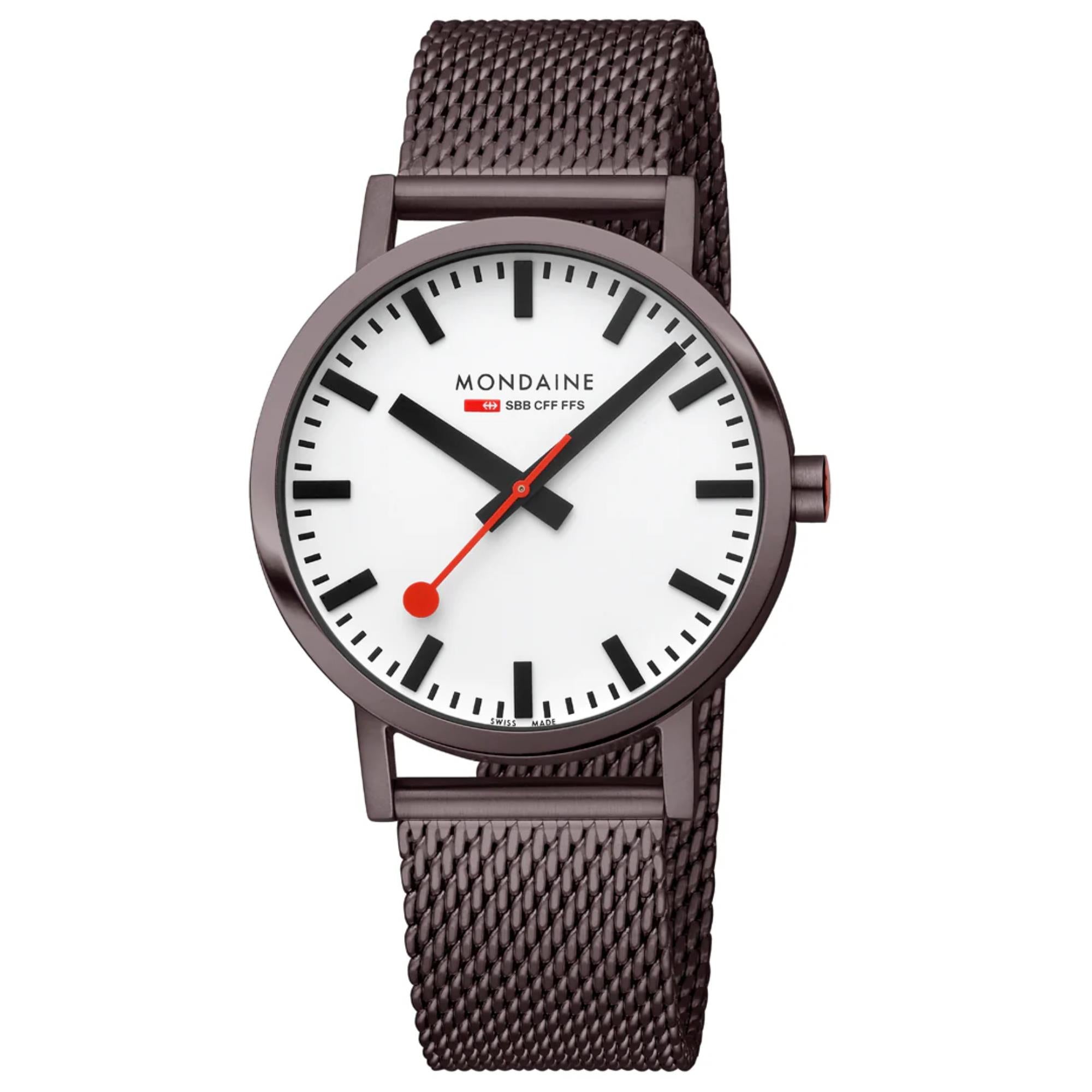 Mondaine Classic Quartz White Dial Steel Strap Men's Watch A660.30360.1BSBZ