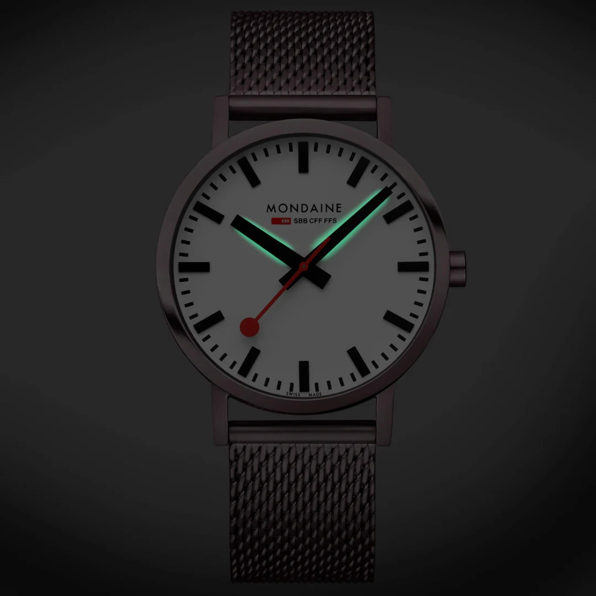 Mondaine Classic Quartz White Dial Steel Strap Men's Watch A660.30360.1BSBZ