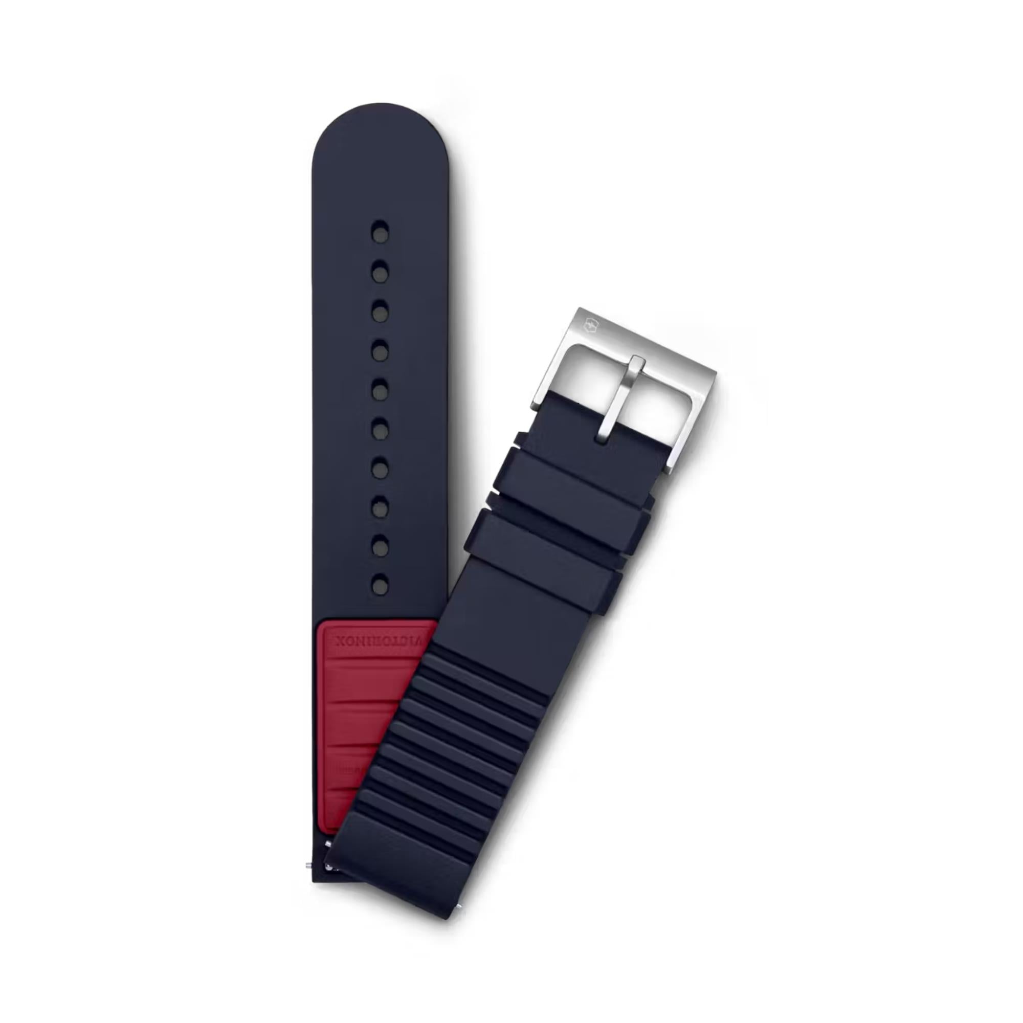 Victorinox D1 Blue Rubber Watch Strap V.60027