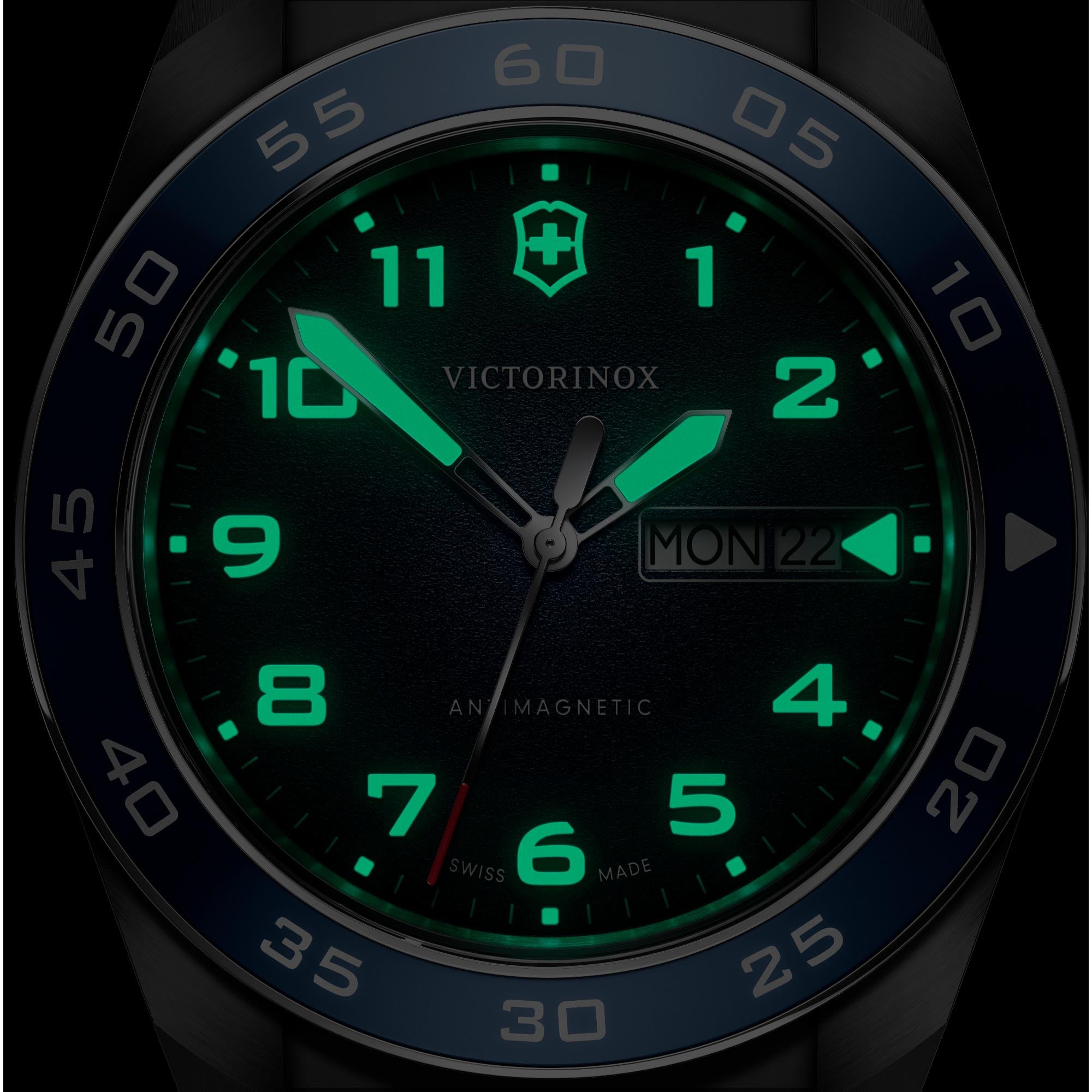 Victorinox Swiss Army Quartz Blue Dial Steel Mesh Strap Men's Watch 242042