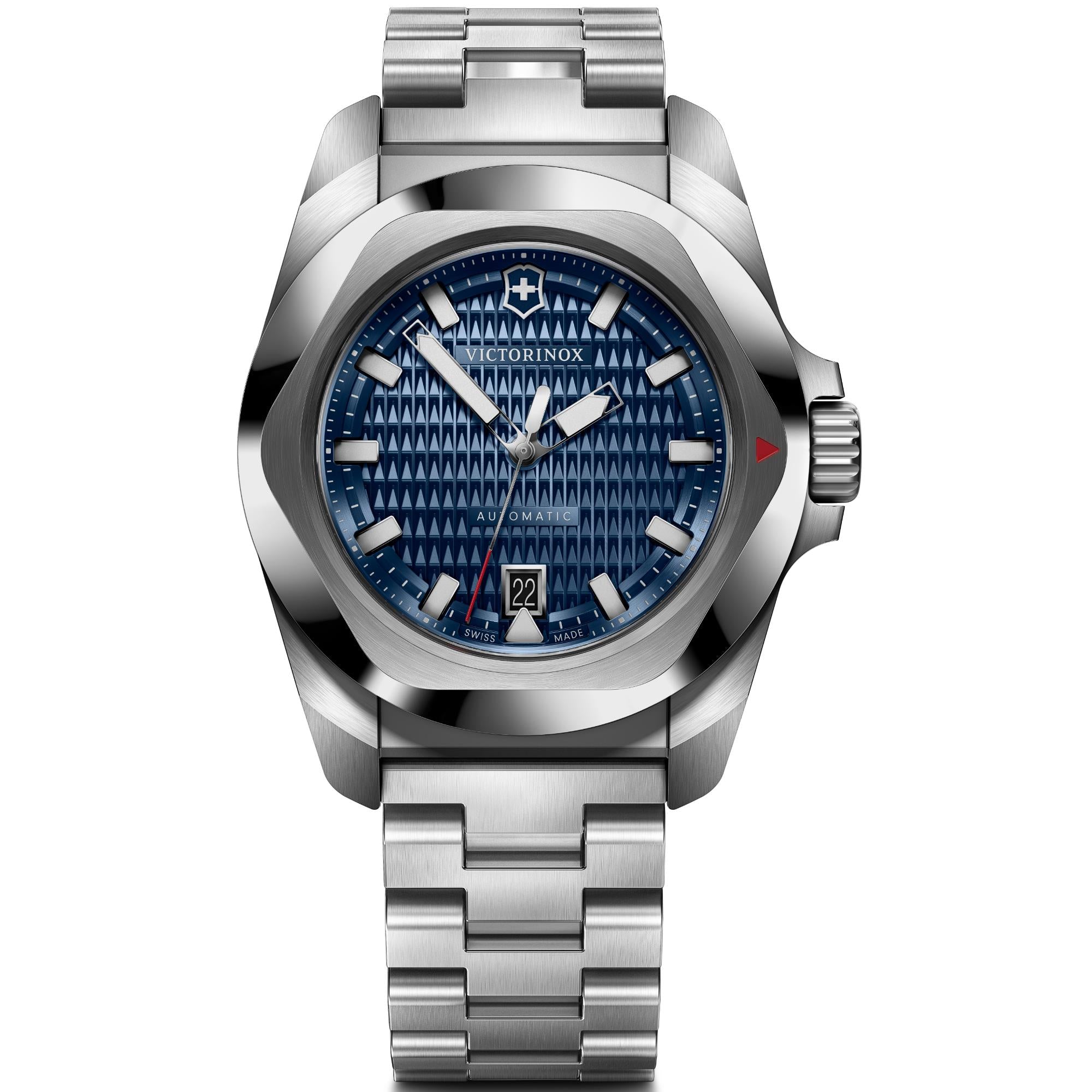 Victorinox I.N.O.X. Automatic Blue Dial Steel Strap Men's Watch 242020