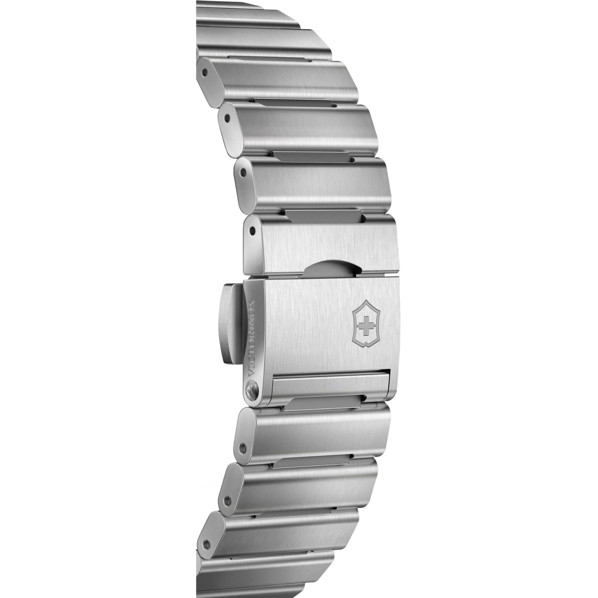 Victorinox Air Pro Automatic GMT Black Dial Steel Strap Men's Watch 242004