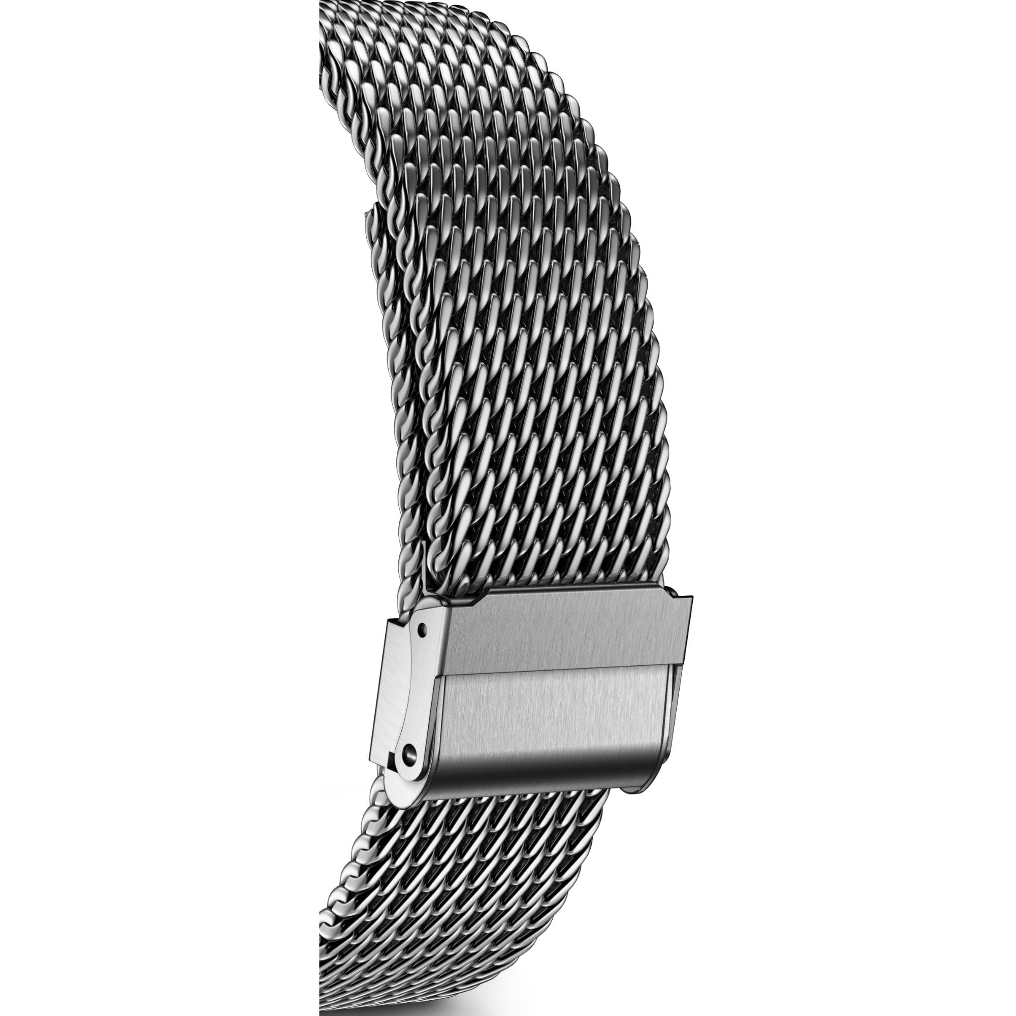 Victorinox Swiss Army Chronograph Black Dial Steel Mesh Strap Men's Watch 242048