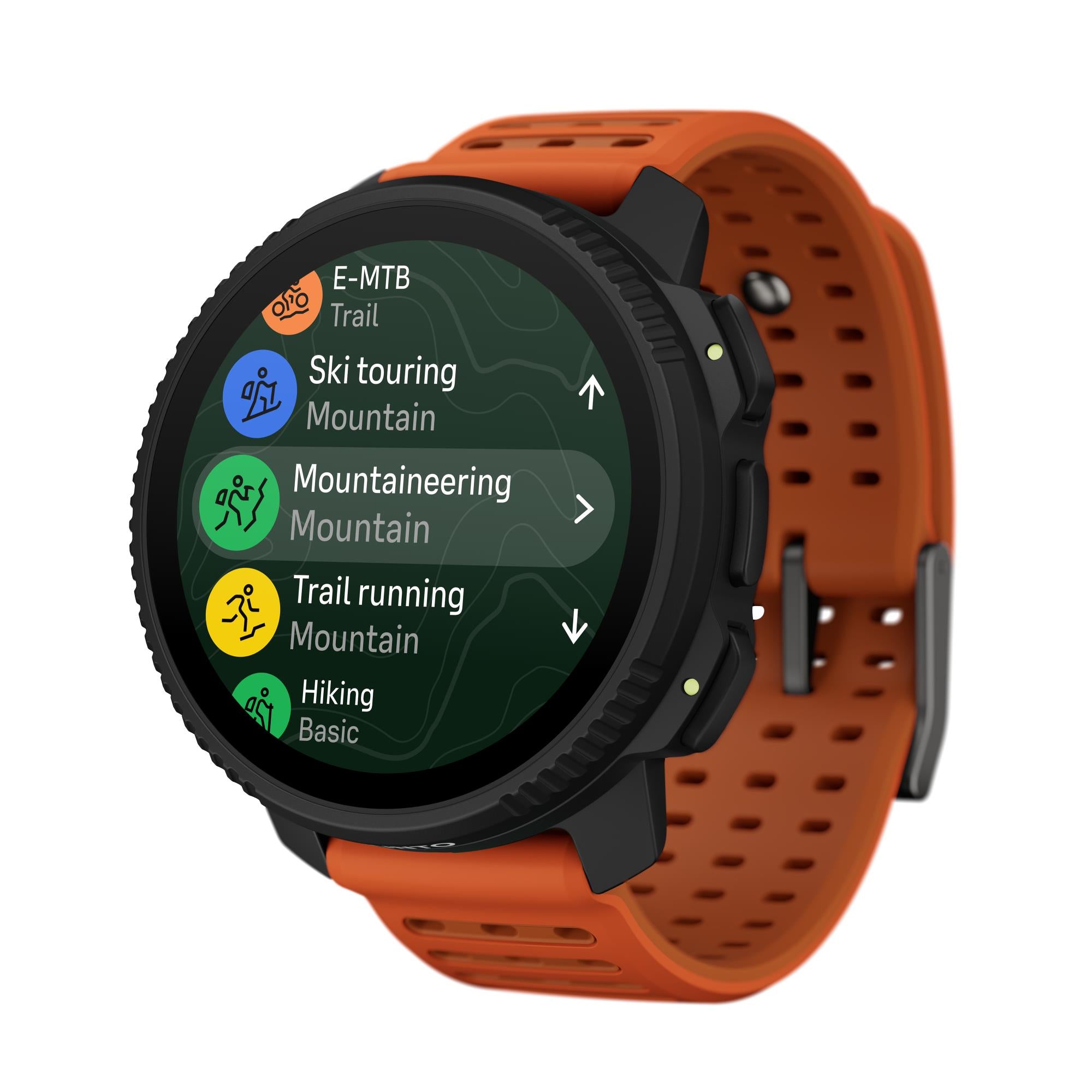 Suunto Vertical 2 Canyon AMOLED Digital Silicone Strap Unisex Smart Watch SS051206000