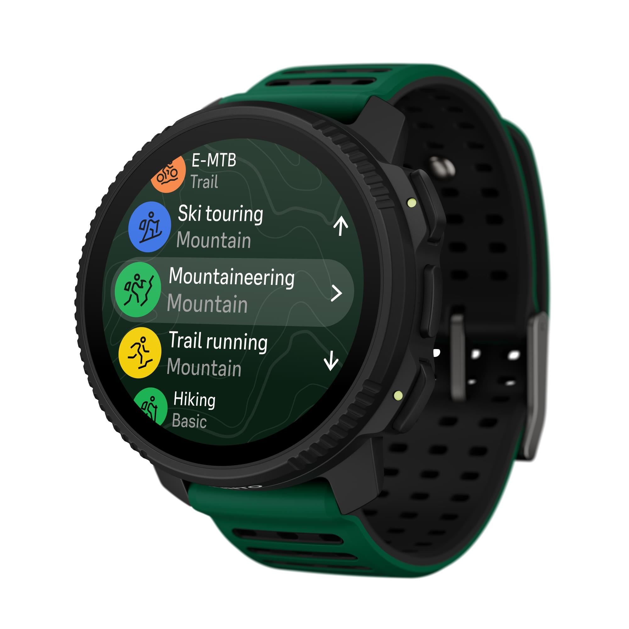 Suunto Vertical 2 Pine Green AMOLED Digital Silicone Strap Unisex Smart Watch SS051207000