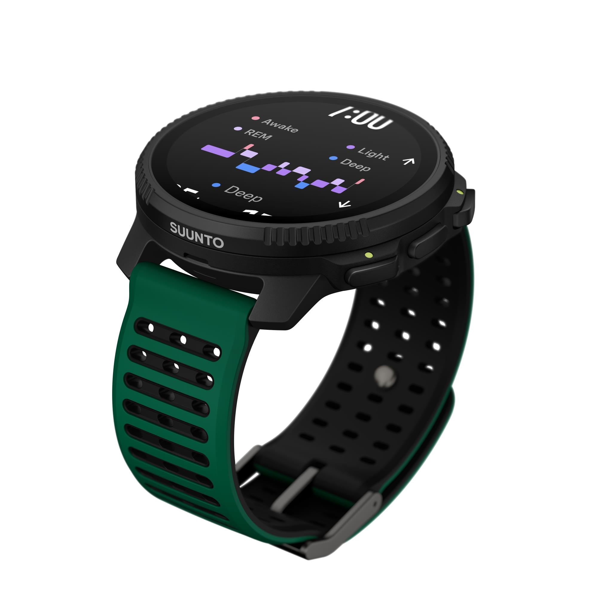 Suunto Vertical 2 Pine Green AMOLED Digital Silicone Strap Unisex Smart Watch SS051207000