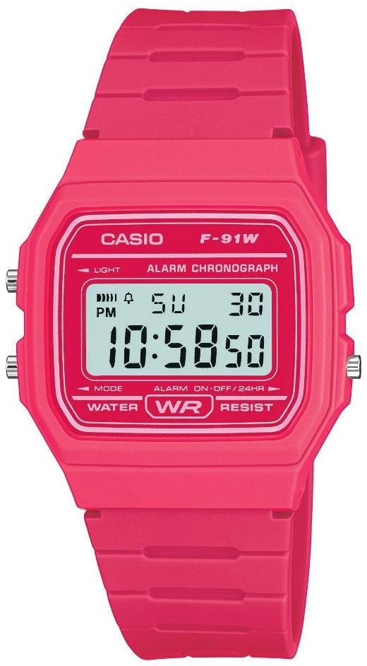 Casio Classic Pink Unisex Watch F-91WC-4AEF - WatchNation