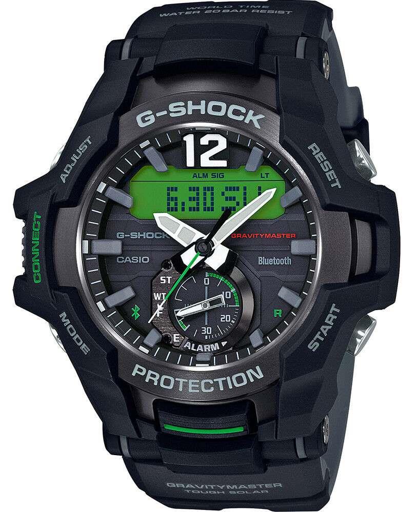 Casio G-Shock Master of G Gravitymaster Bluetooth Tough Solar Men's Watch GR-B100-1A3ER