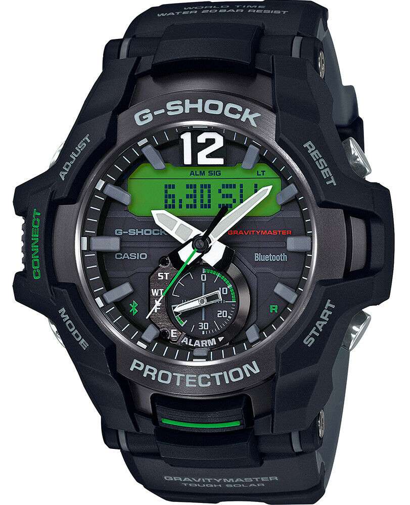 Casio G-Shock Master of G Gravitymaster Bluetooth Tough Solar Men's Watch GR-B100-1A3ER