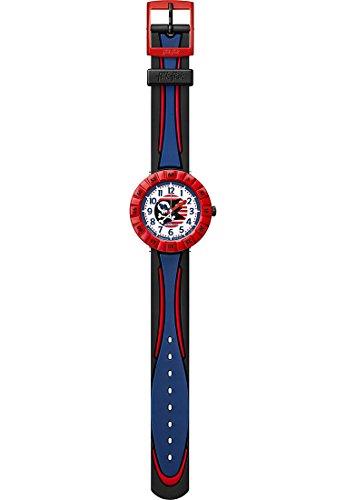 Flik Flak Strong Sailor Blue Plastic Case Black Plastic Strap Kids Watch FCSP053