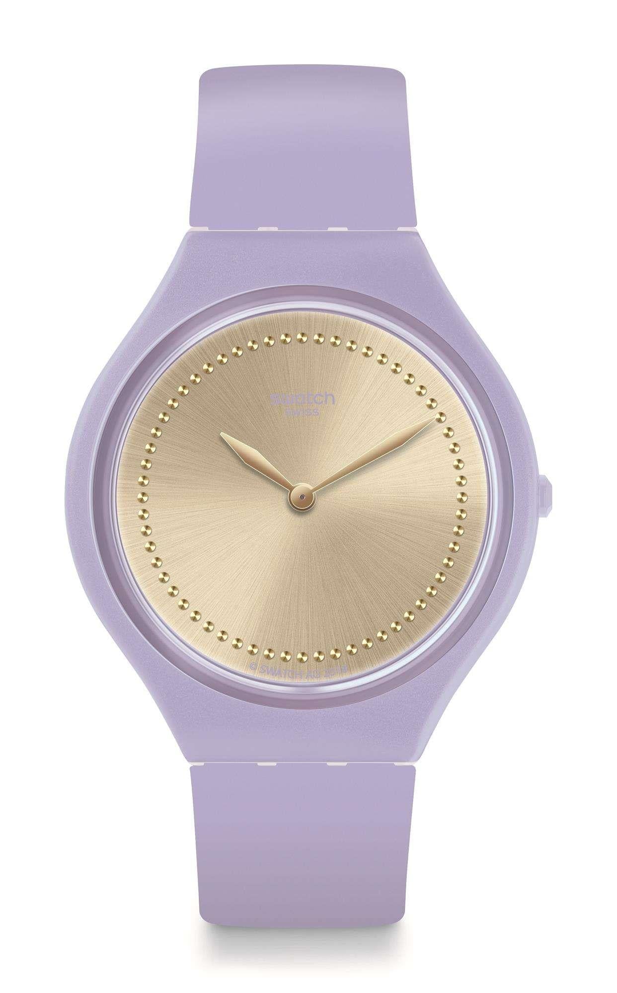 Swatch Skin Skinlavande Sparkles Champagne Dial Ladies Watch SVOV100