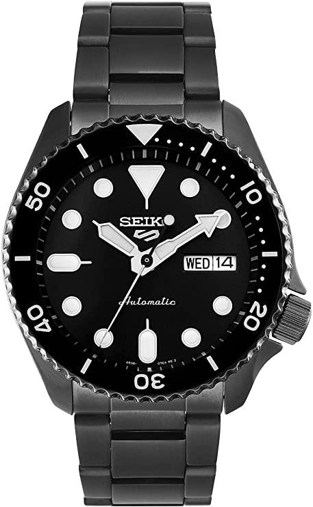 Seiko 5 Sports Automatic Black Dial Stainless Steel Bracelet Men's Watch SRPD65K1
