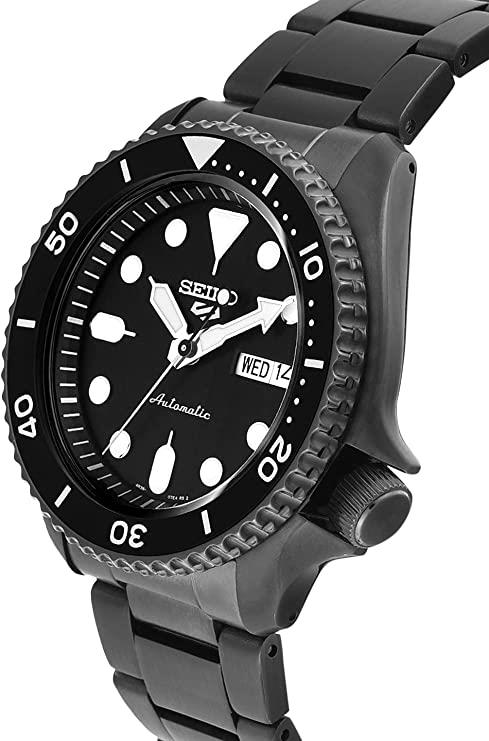 Seiko 5 Sports Automatic Black Dial Stainless Steel Bracelet Men's Watch SRPD65K1