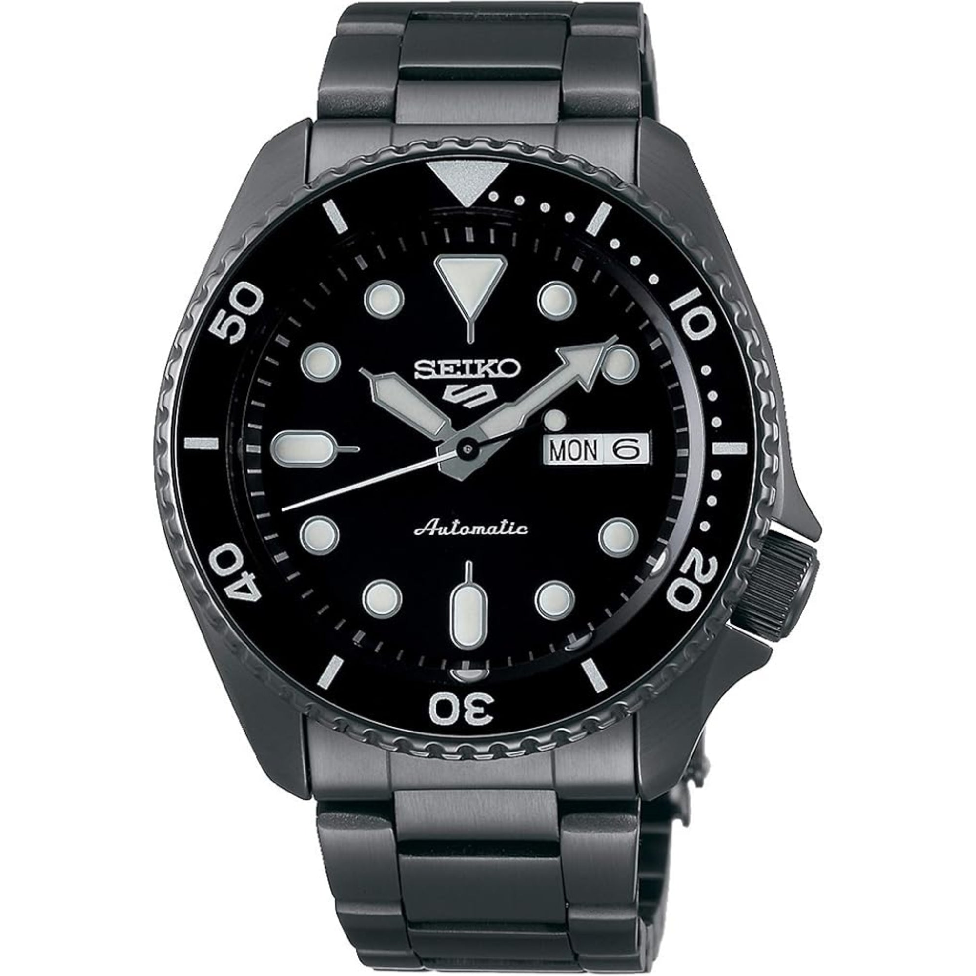 Seiko 5 Sports Automatic Black Dial Stainless Steel Bracelet Men's Watch SRPD65K1
