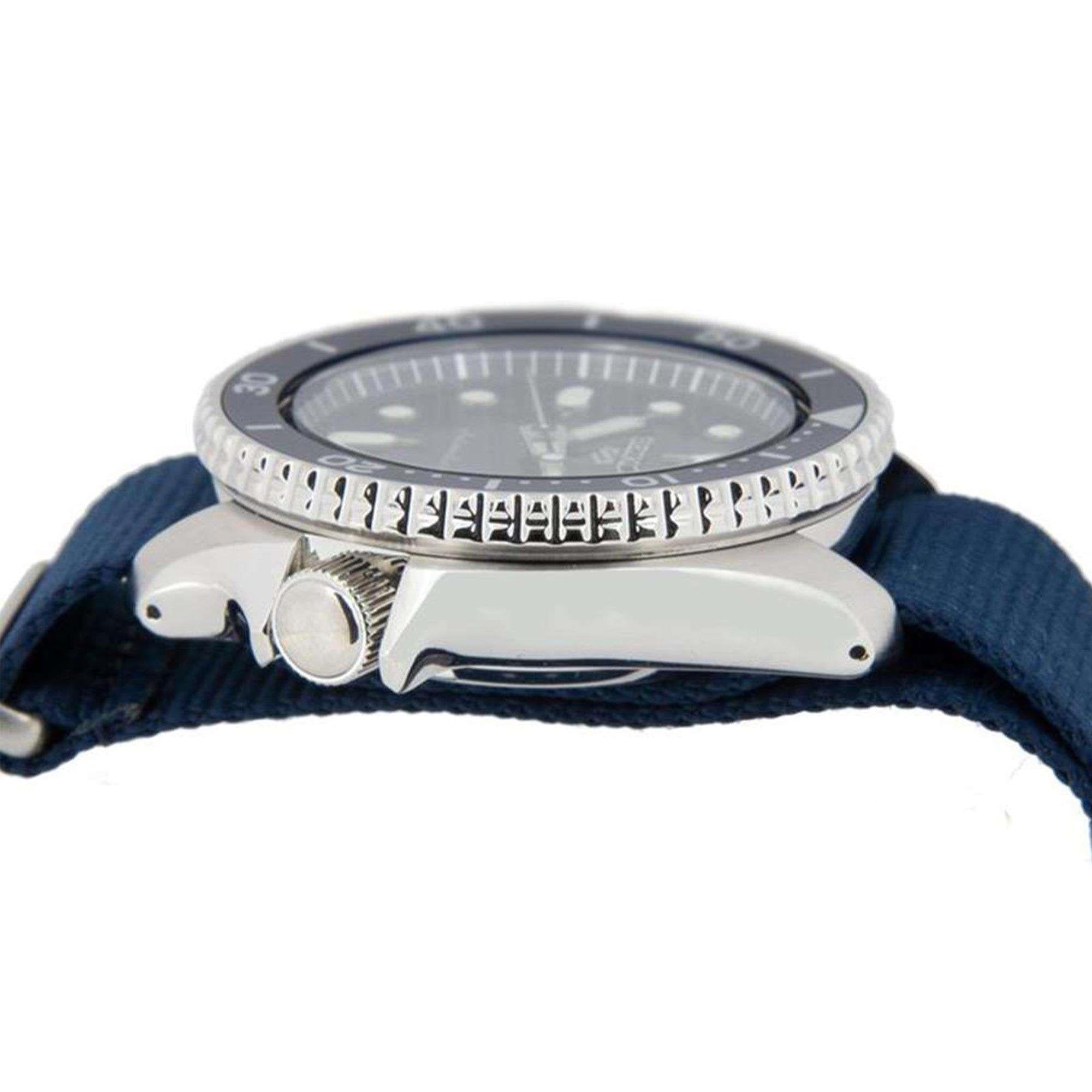 Seiko 5 Sports Blue Dial Canvas Strap Automatic Men's Watch SRPD51K2