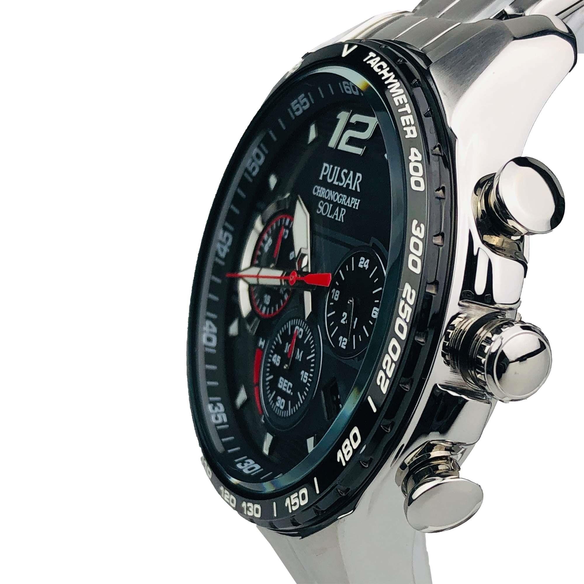 Pulsar WRC 2019 Solar Accelerator Chronograph Black Dial Men's Watch PZ5019X1