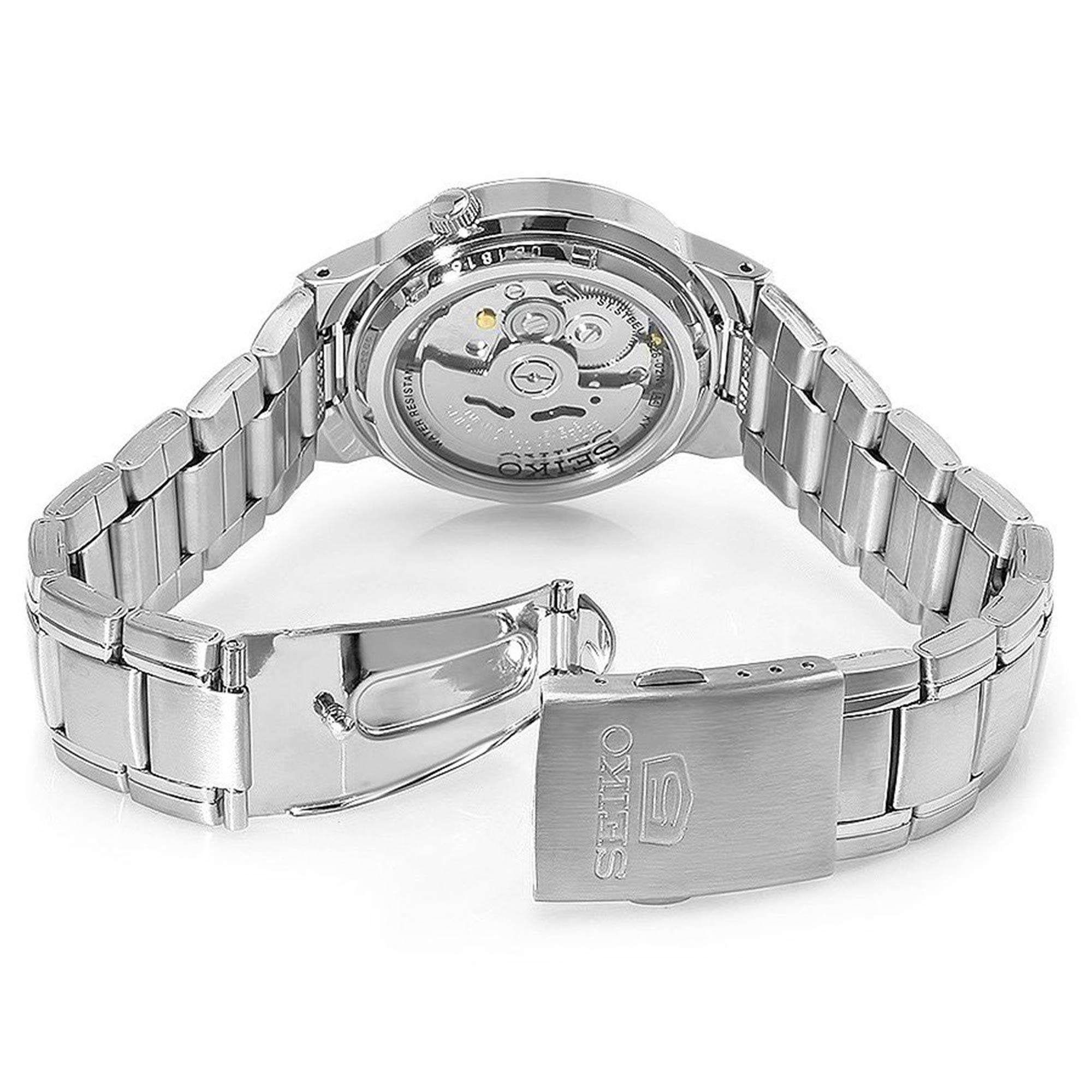 Seiko 5 Automatic Black Dial Stainless Steel Bracelet Men's Watch SNKA23K1
