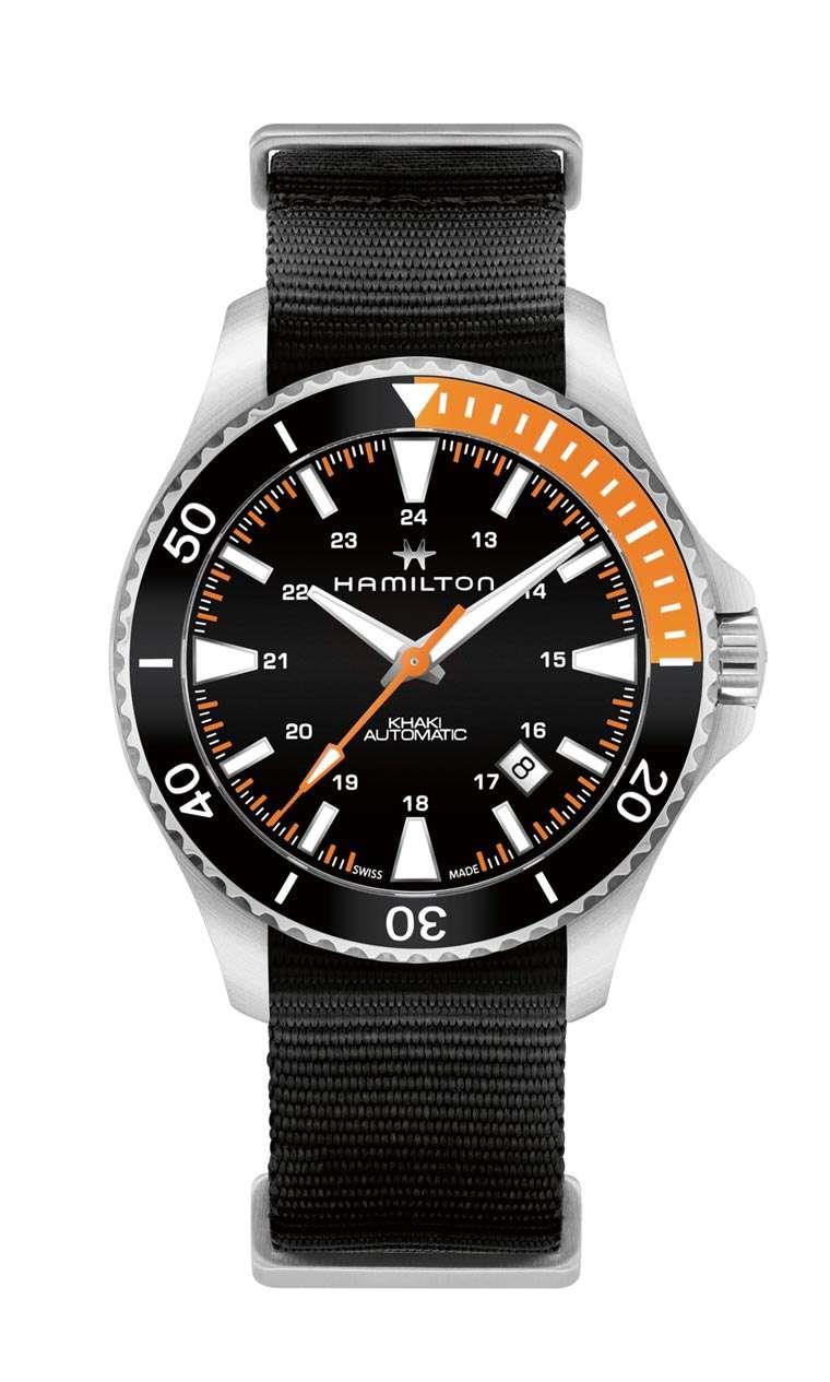 Hamilton Khaki Navy Scuba Automatic Black Dial Black Strap Men's Watch H82305931