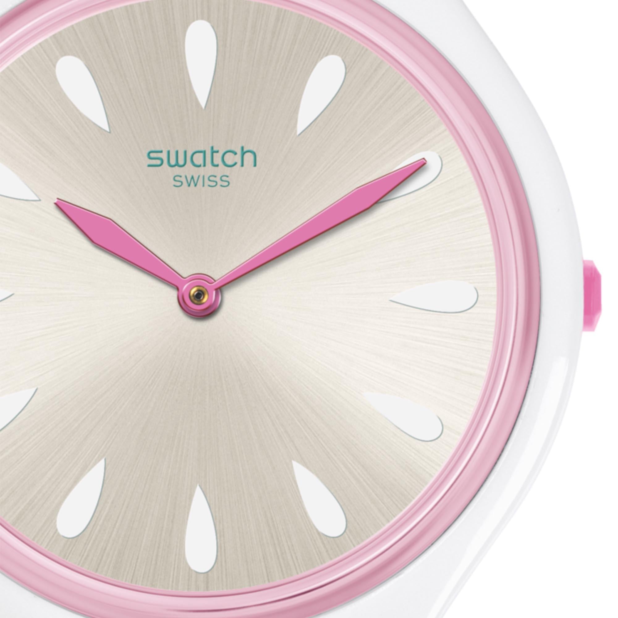 Swatch Skinpivoine Pink Dial Ladies Watch SVOZ100