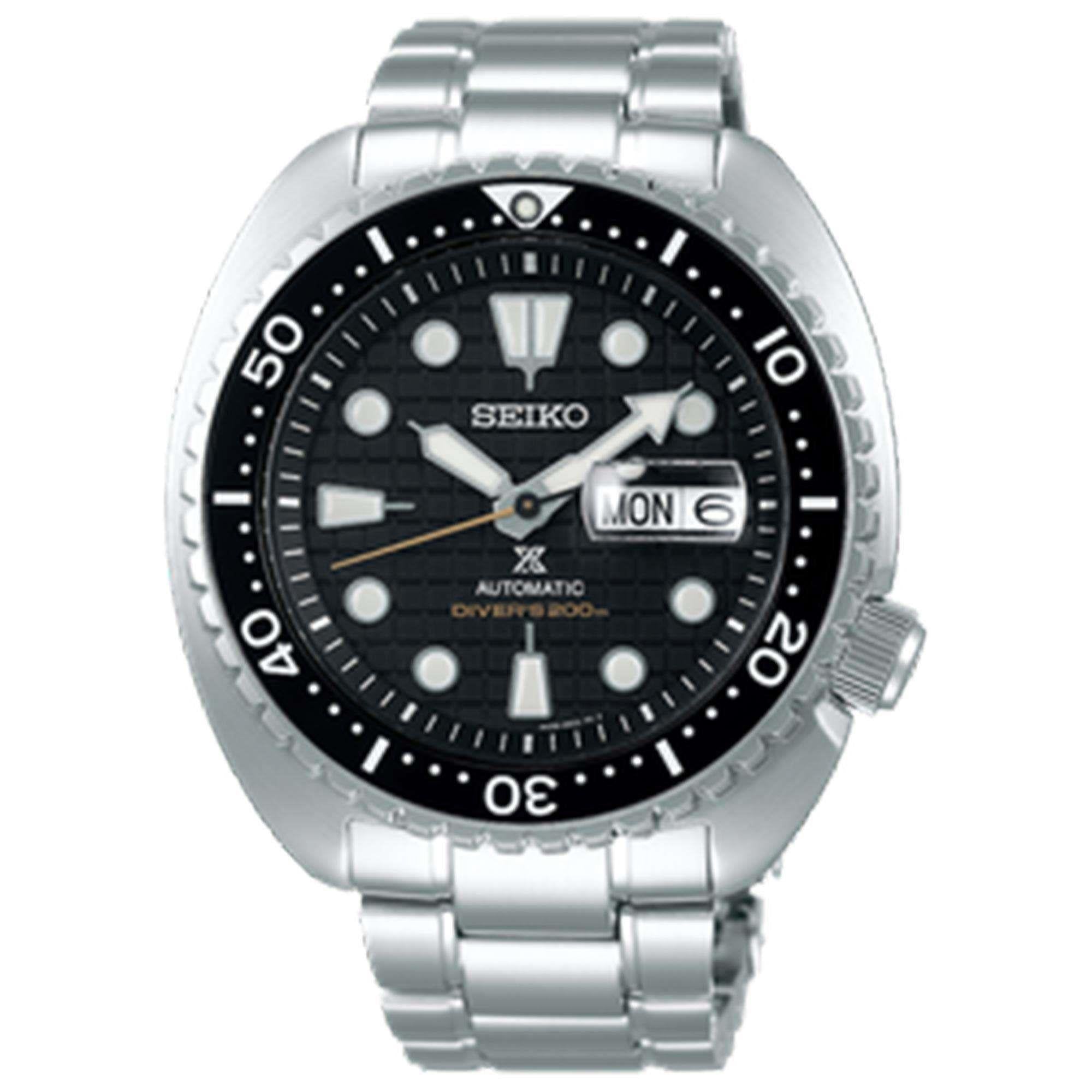 Seiko Prospex King Turtle Automatic Black Dial Stainless Steel Bracelet Men's Watch SRPE03K1