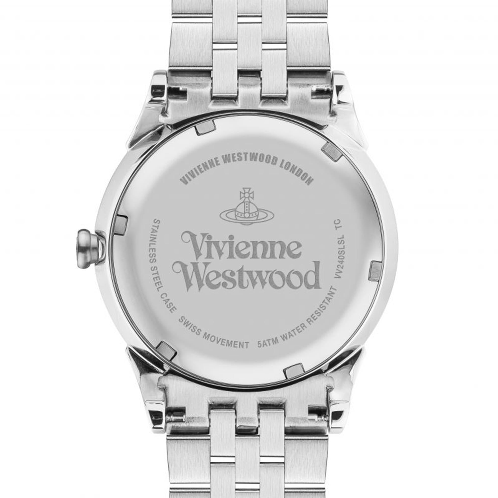 Vivienne Westwood Seymour Quartz Silver Dial Silver Stainless Steel Bracelet Ladies Watch VV240SLSL