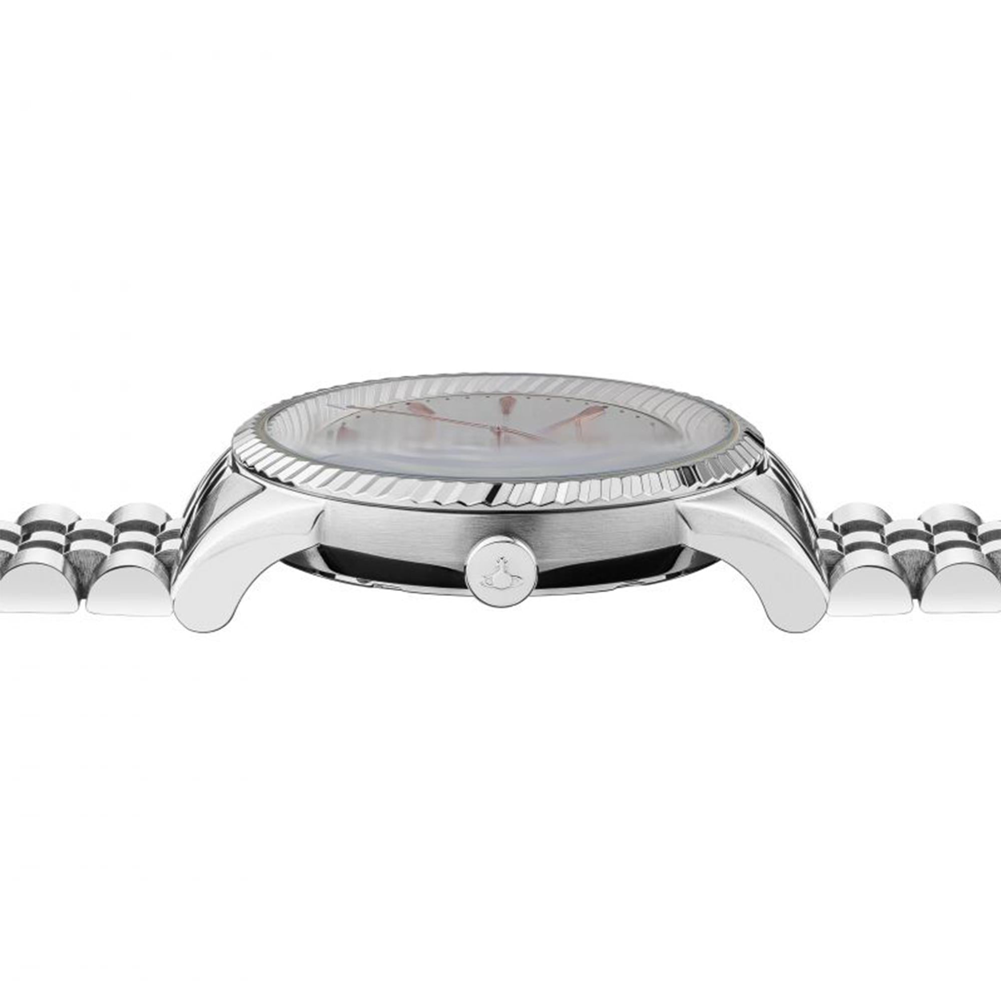 Vivienne Westwood Seymour Quartz Silver Dial Silver Stainless Steel Bracelet Ladies Watch VV240SLSL