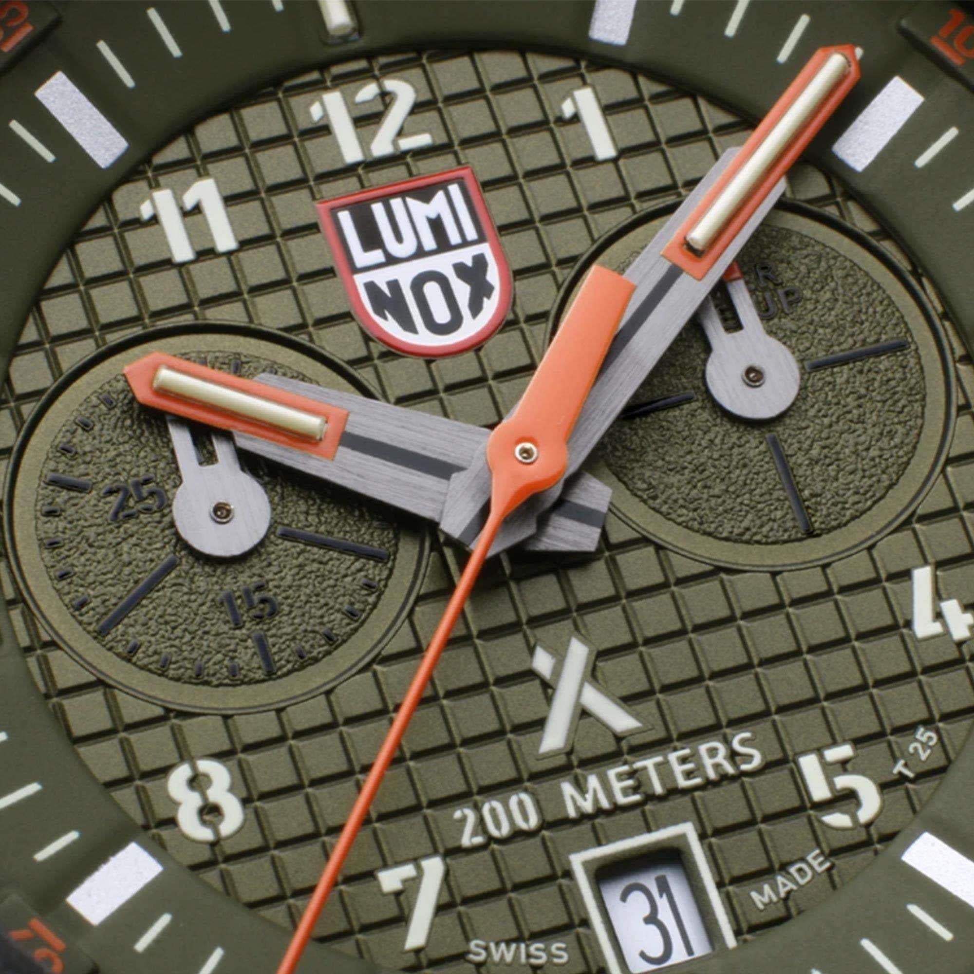 Luminox Bear Grylls Survival Land Series Quartz Green Dial Black Textile Strap Men's Watch XB.3797.KM