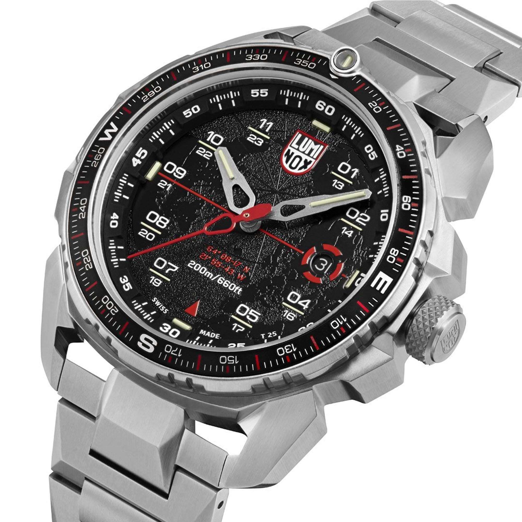 Luminox Ice-Sar Arctic Quartz Black Dial Silver Stainless Steel Men's Watch XL.1202 RRP ?755
