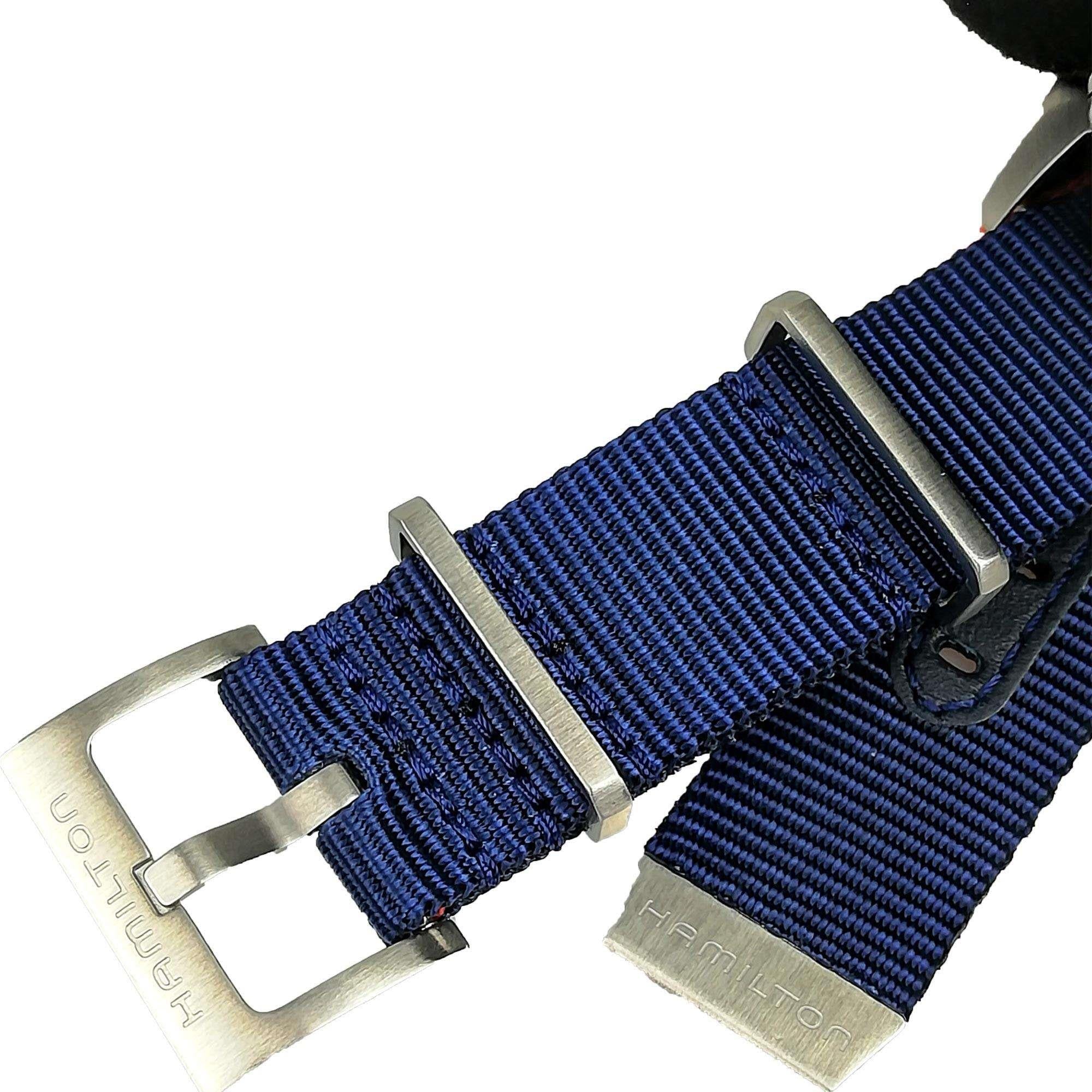 Hamilton Khaki Navy Scuba Automatic Blue Dial Blue NATO Strap Men's Watch H82365941