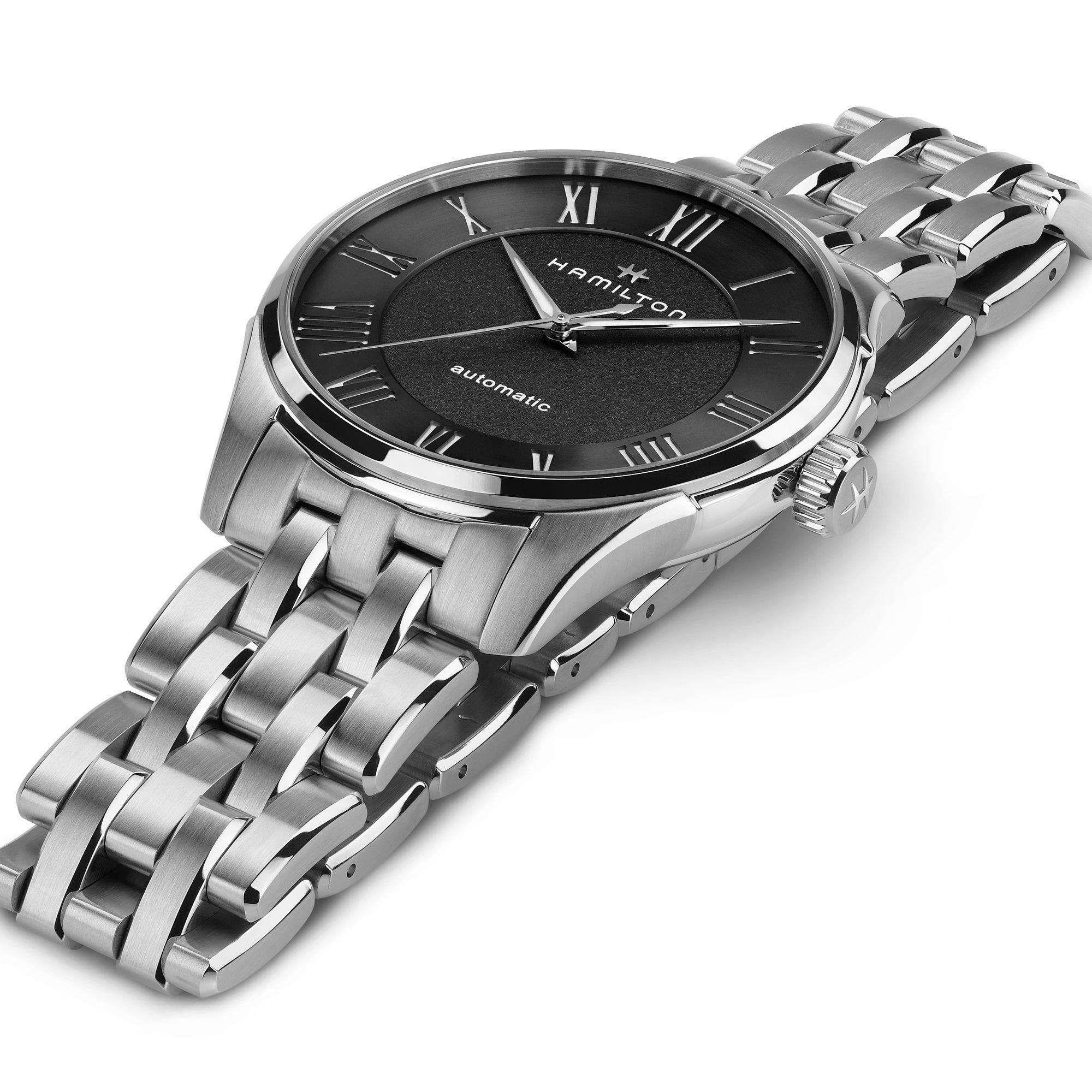 Hamilton Jazzmaster Automatic Black Dial Stainless Steel Bracelet Men's Watch H42535130