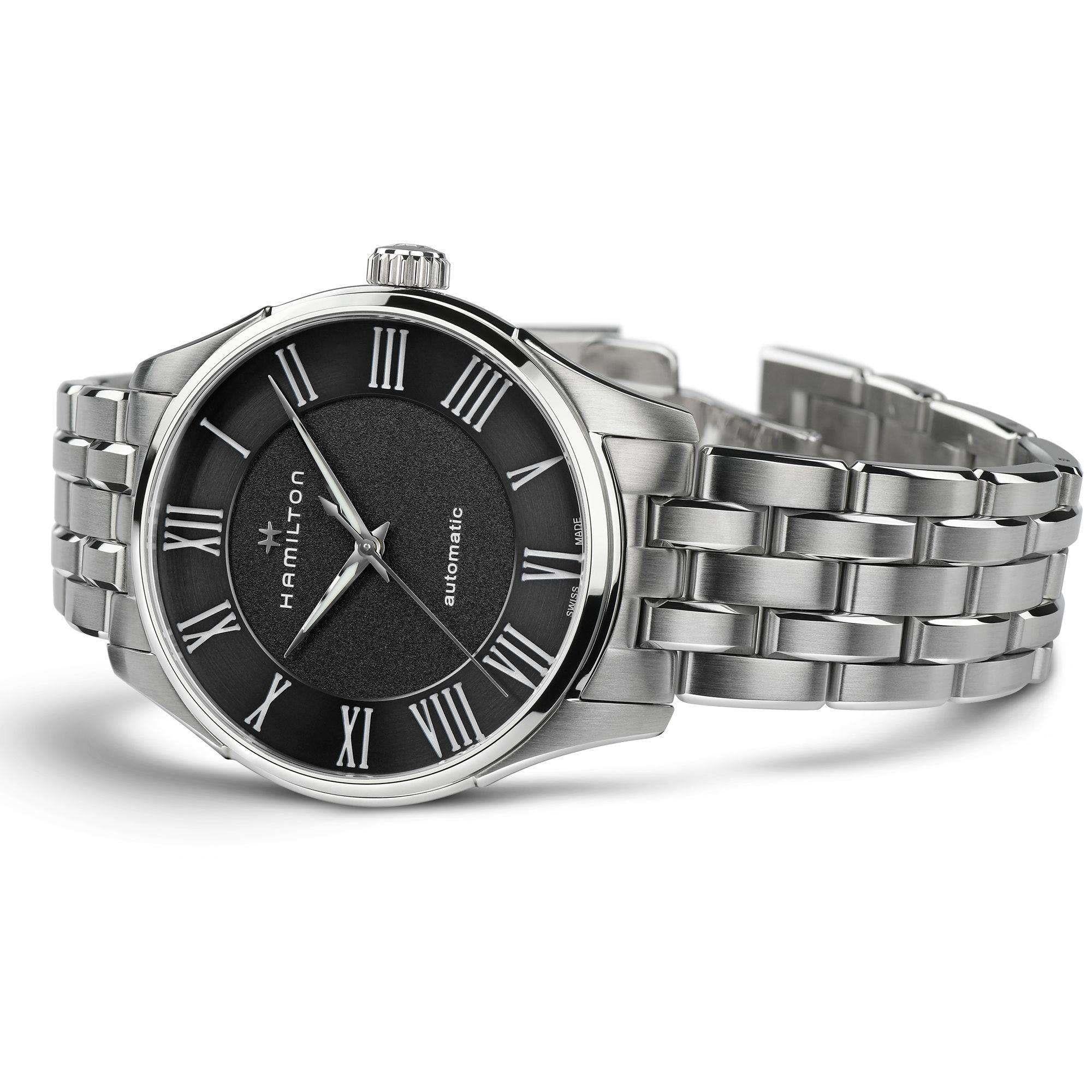 Hamilton Jazzmaster Automatic Black Dial Stainless Steel Bracelet Men's Watch H42535130