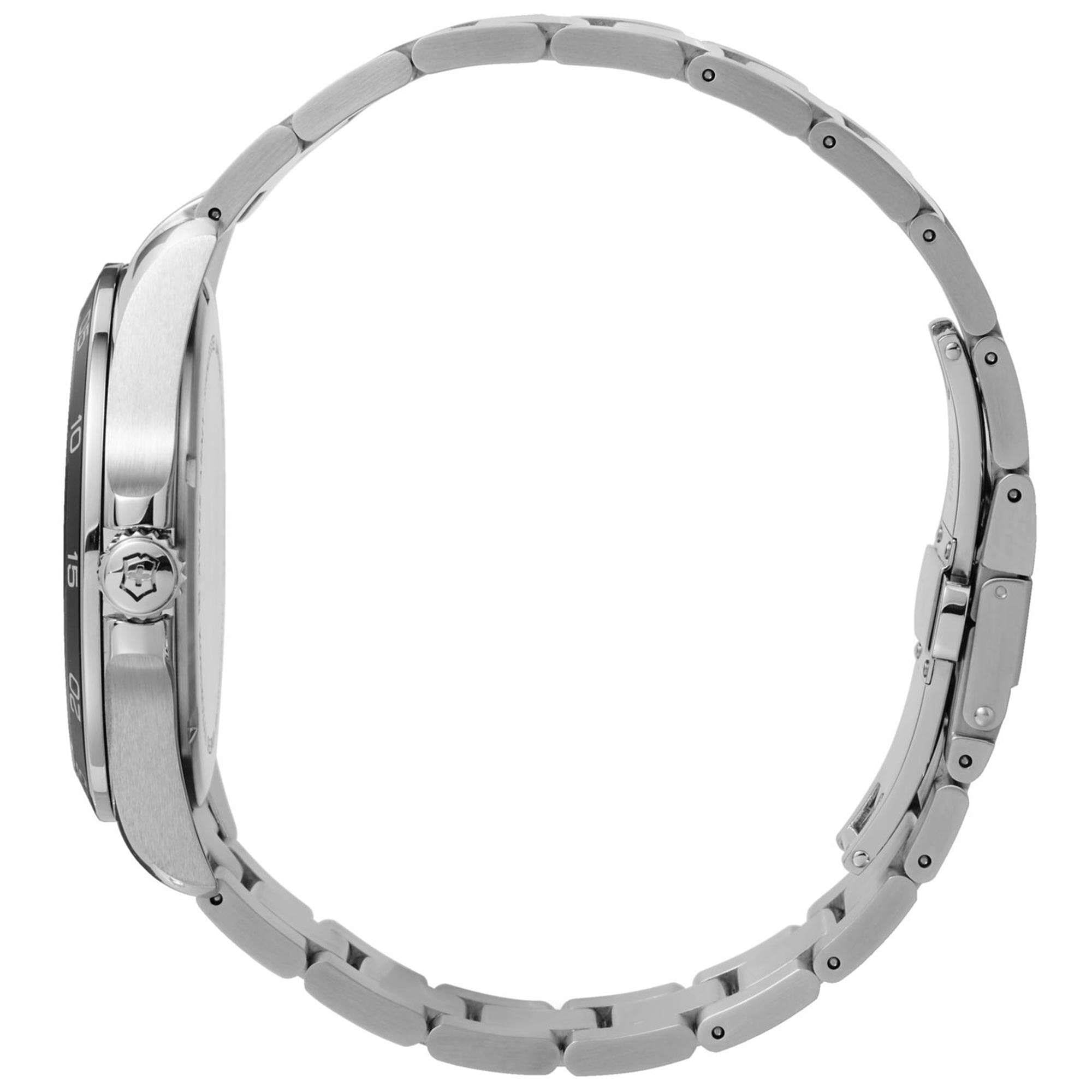 Victorinox Swiss Army Fieldforce Quartz White Dial Stainless Steel Bracelet Mens Watch 241850