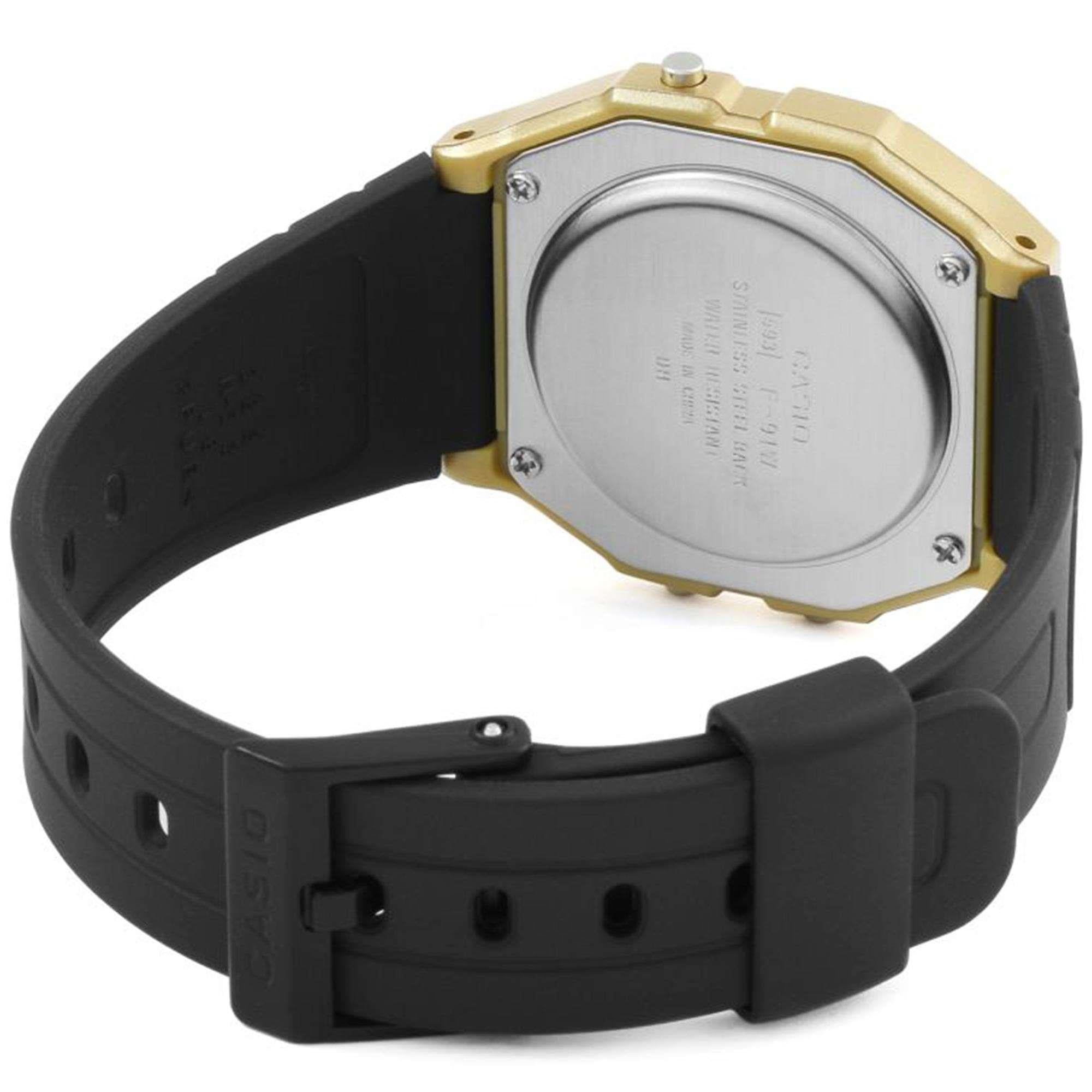 Casio Collection Quartz Digital Black Resin Strap Watch F-91WM-9AEF