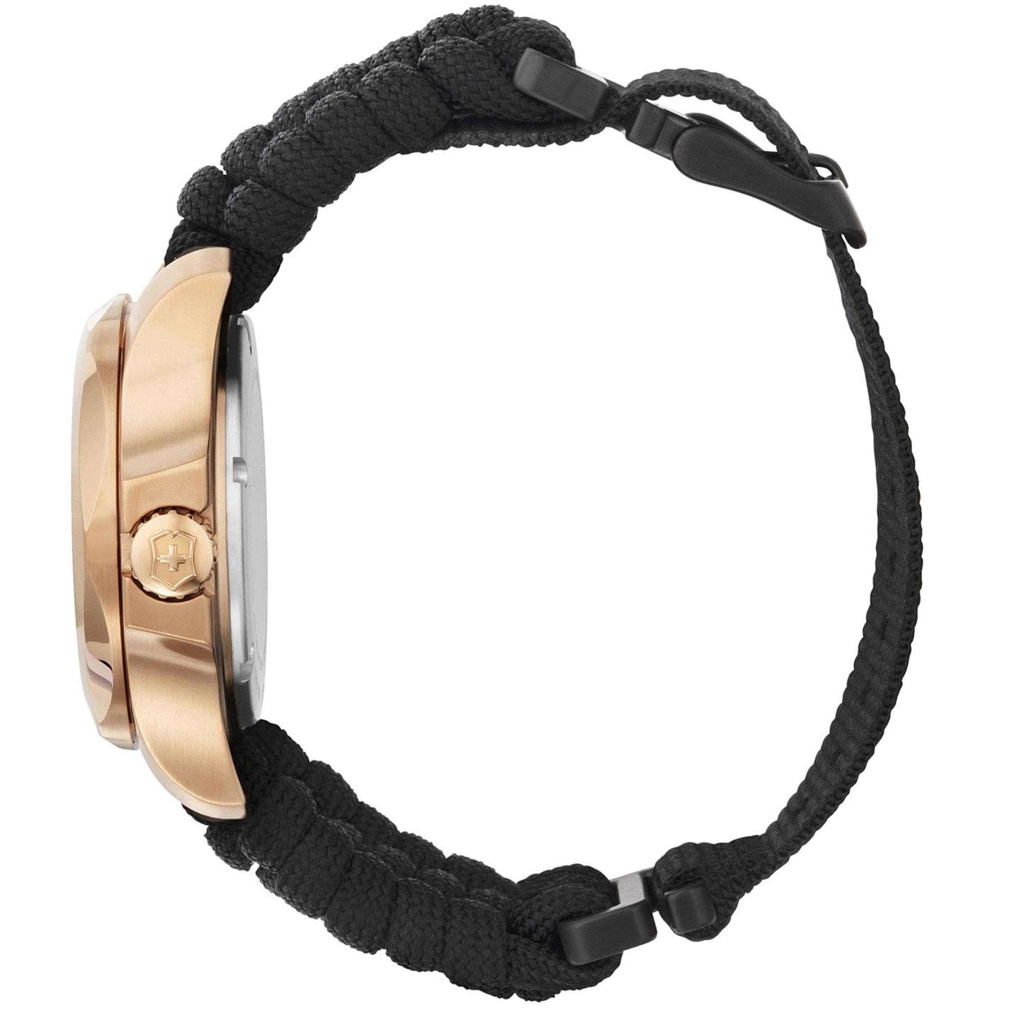 Victorinox I.N.O.X V Quartz Black Dial Textile Strap Ladies Watch 241880