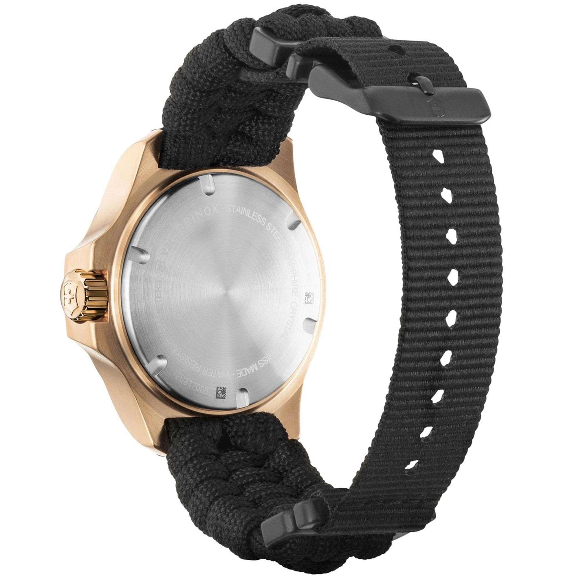 Victorinox I.N.O.X V Quartz Black Dial Textile Strap Ladies Watch 241880