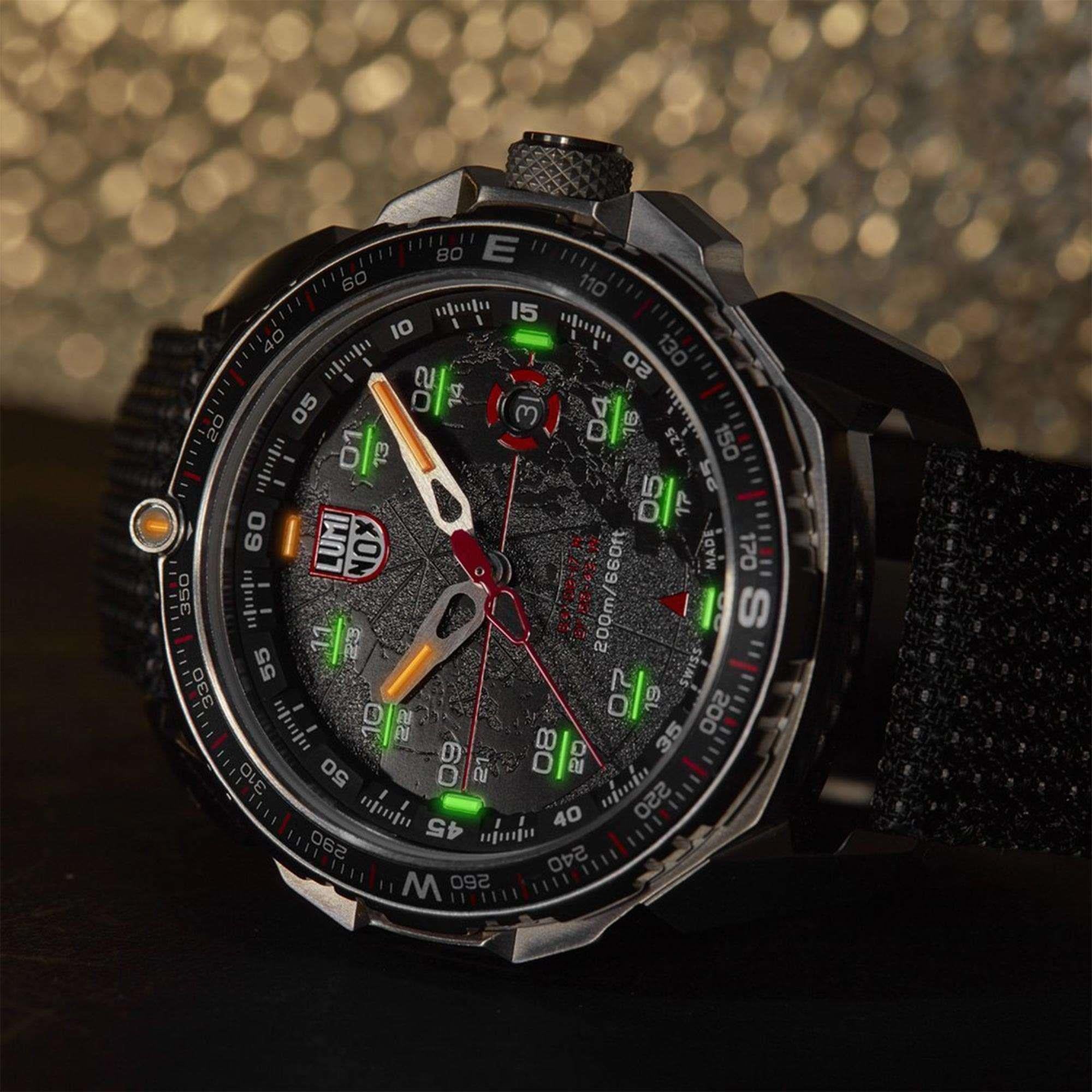 Luminox ICE-SAR Quartz Black Dial Textile Strap Men's Watch XL.1201