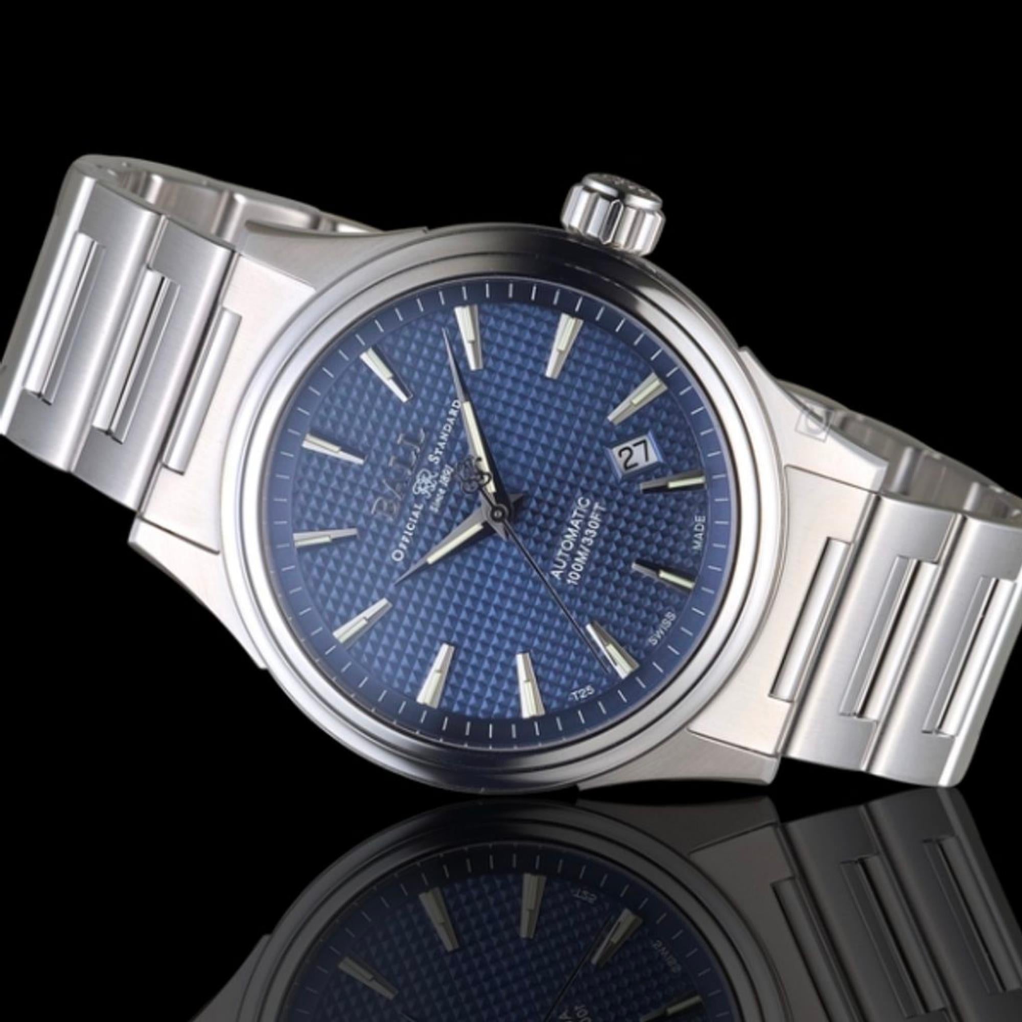 BALL Fireman Victory Automatic Black Dial Silver Stainless Steel Bracelet Men's Watch NM2098C-S5J-BE