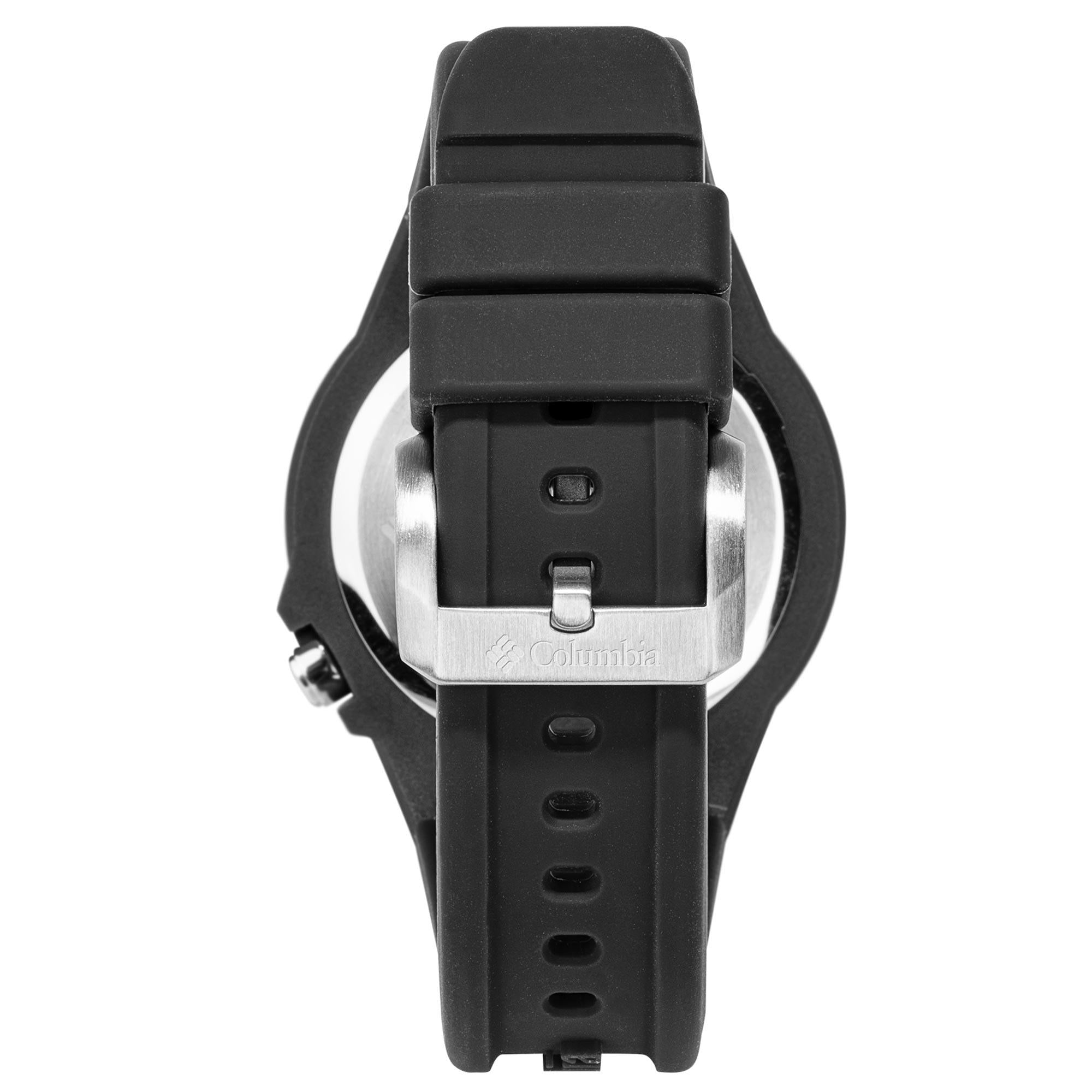 Columbia Exclusive Trailhead Quartz Black Dial Silicone Strap Watch CSS13-001