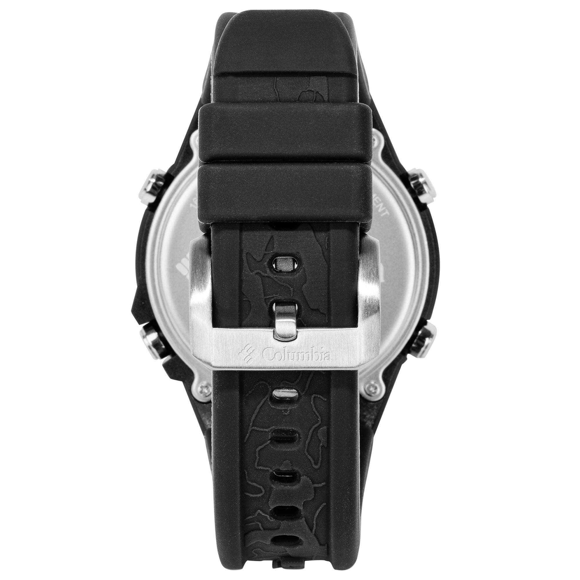 Columbia Exclusive Trailhead Quartz Digital Dial Black Rubber Strap Watch CSS13-007