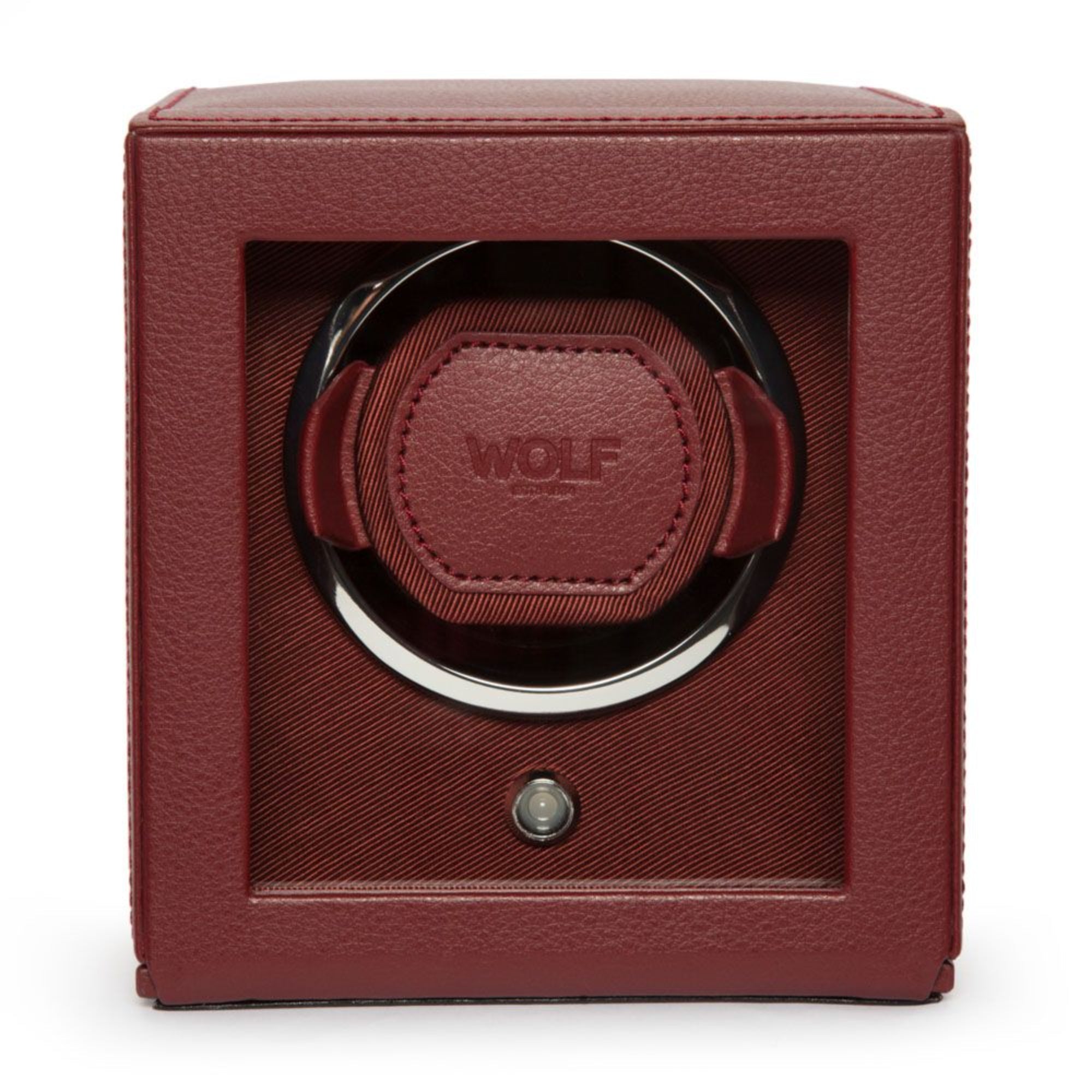WOLF Cub Bordeaux Single Watch Winder in Vegan Leather 461126